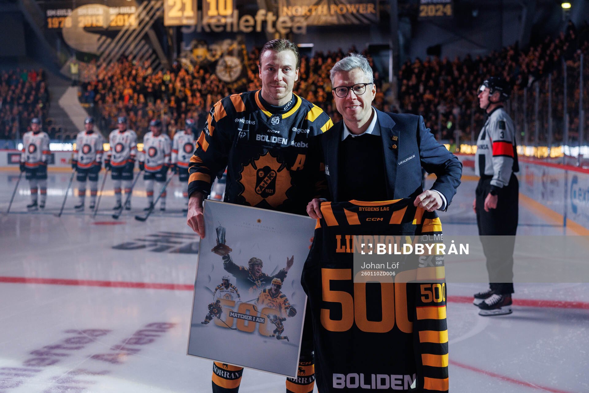 Skellefteås Pär Lindholm uppmärksammas för 500 spelade