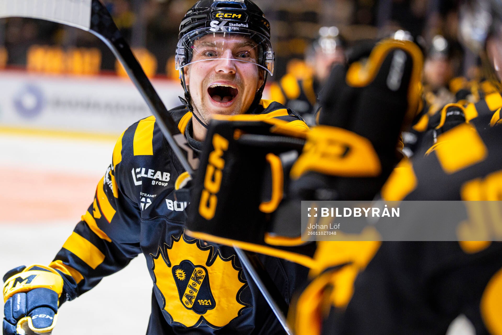 Skellefteås Max Krogdahl jublar