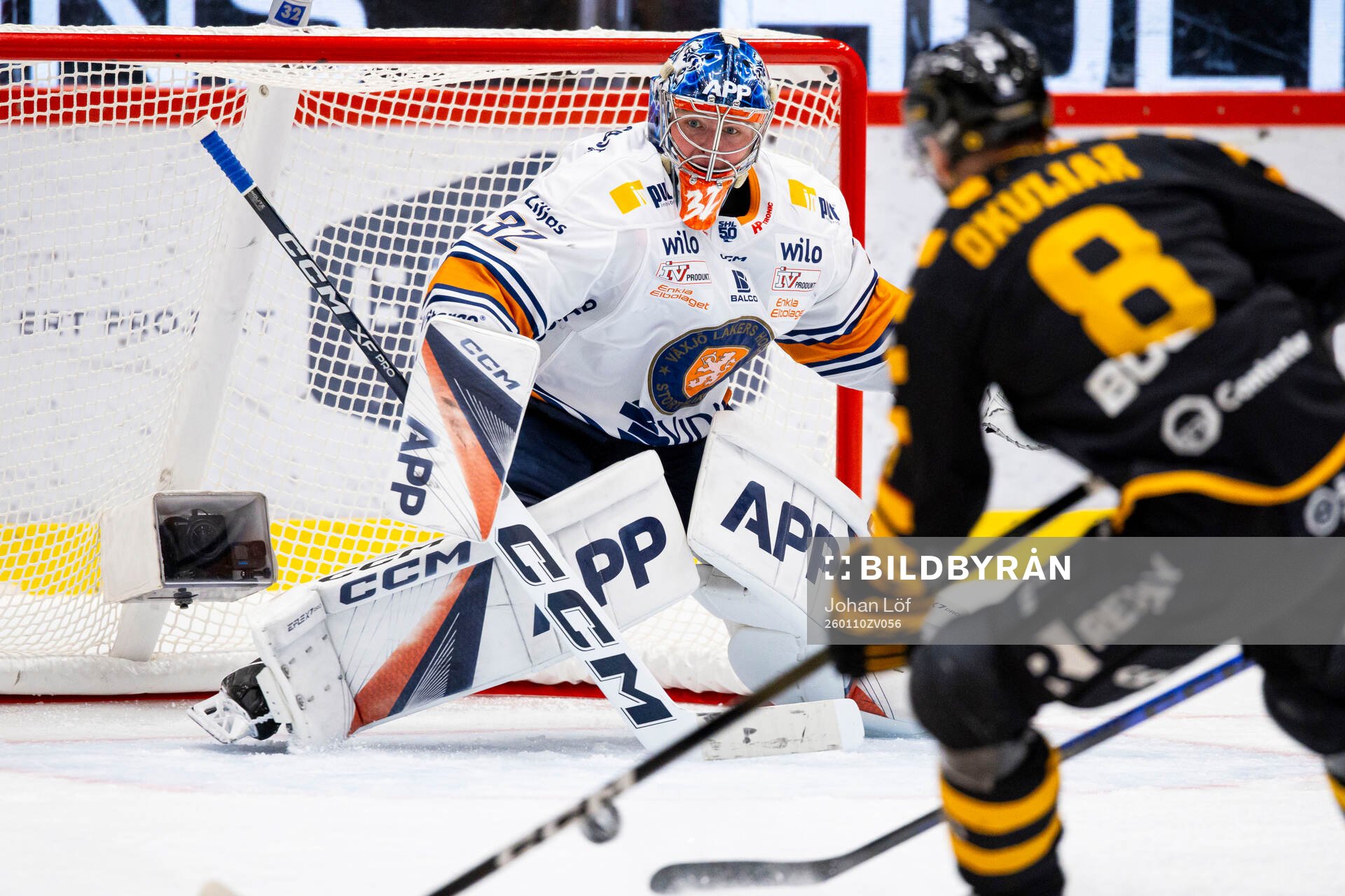 Växjös målvakt Ludvig Persson