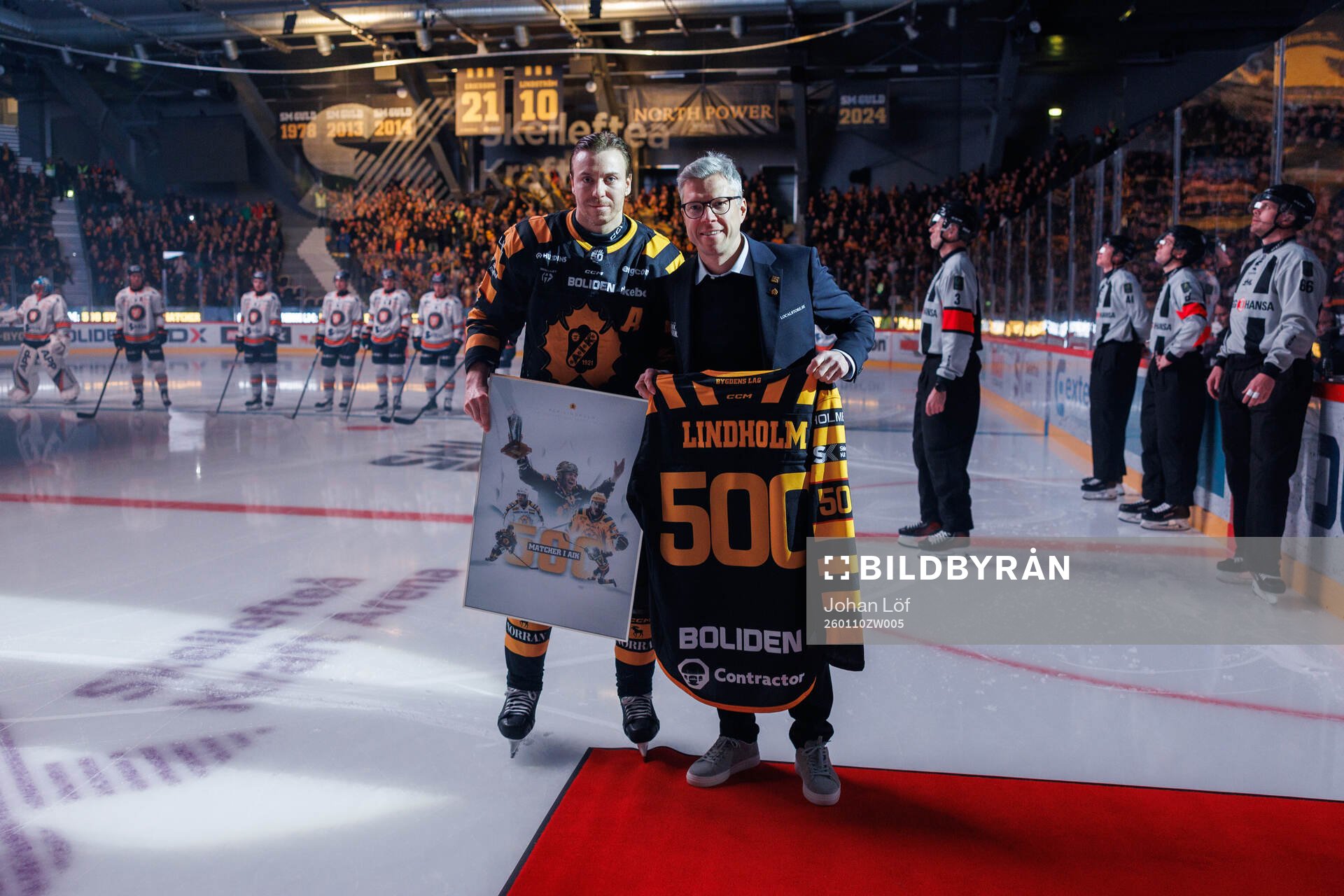 Skellefteås Pär Lindholm uppmärksammas för 500 spelade