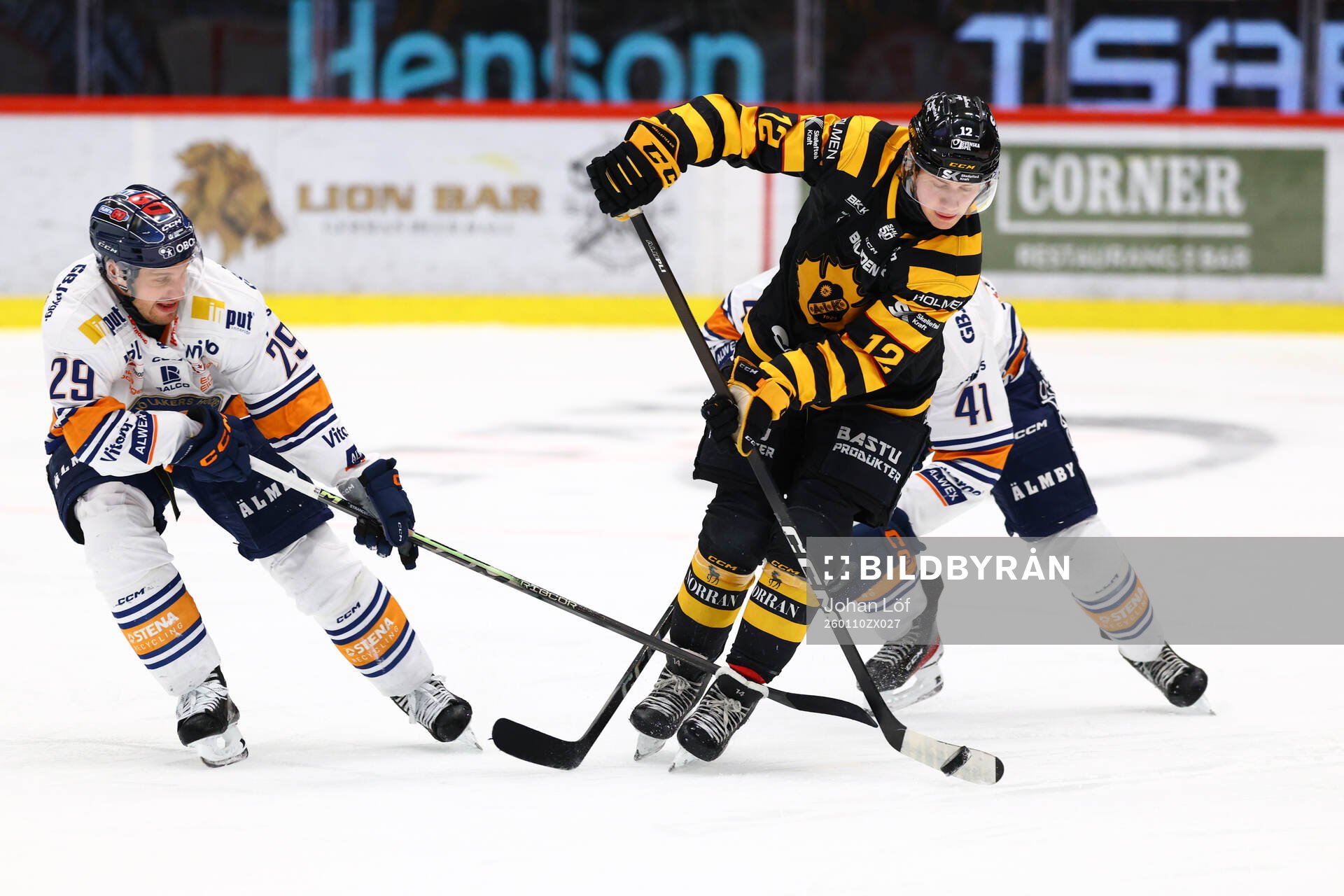 Växjös Sebastian Strandberg och Skellefteås Valter
