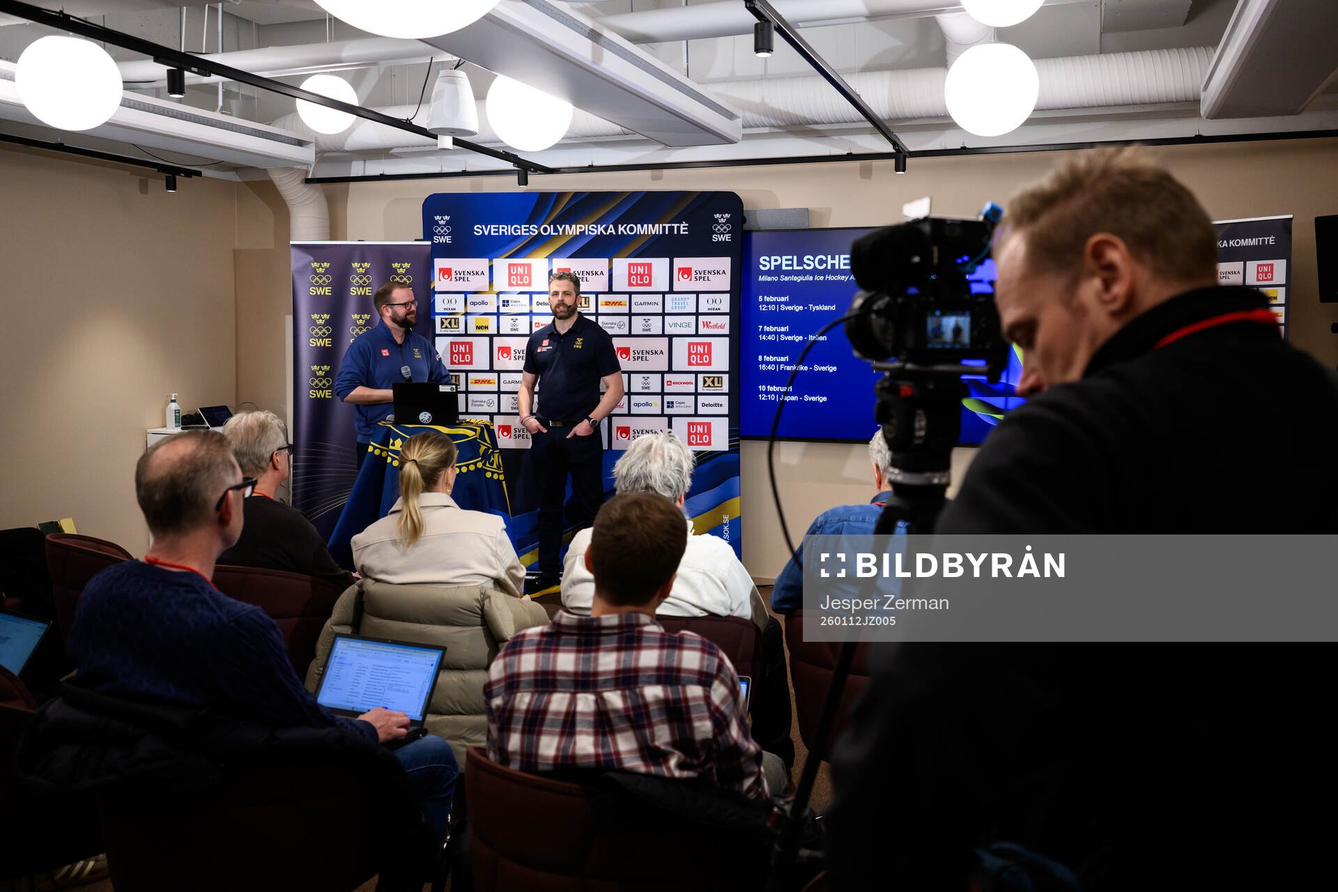 Svenska Ishockeyförbundets mediaansvarige Linus Hugosson