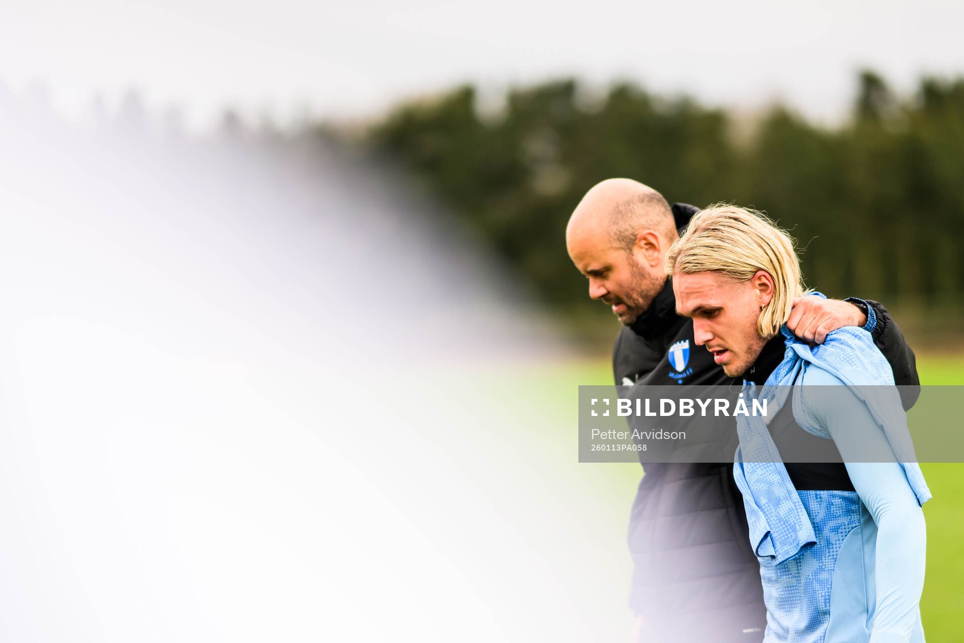 Huvudtränare Miguel Angel Ramirez och Arnor Sigurdsson
