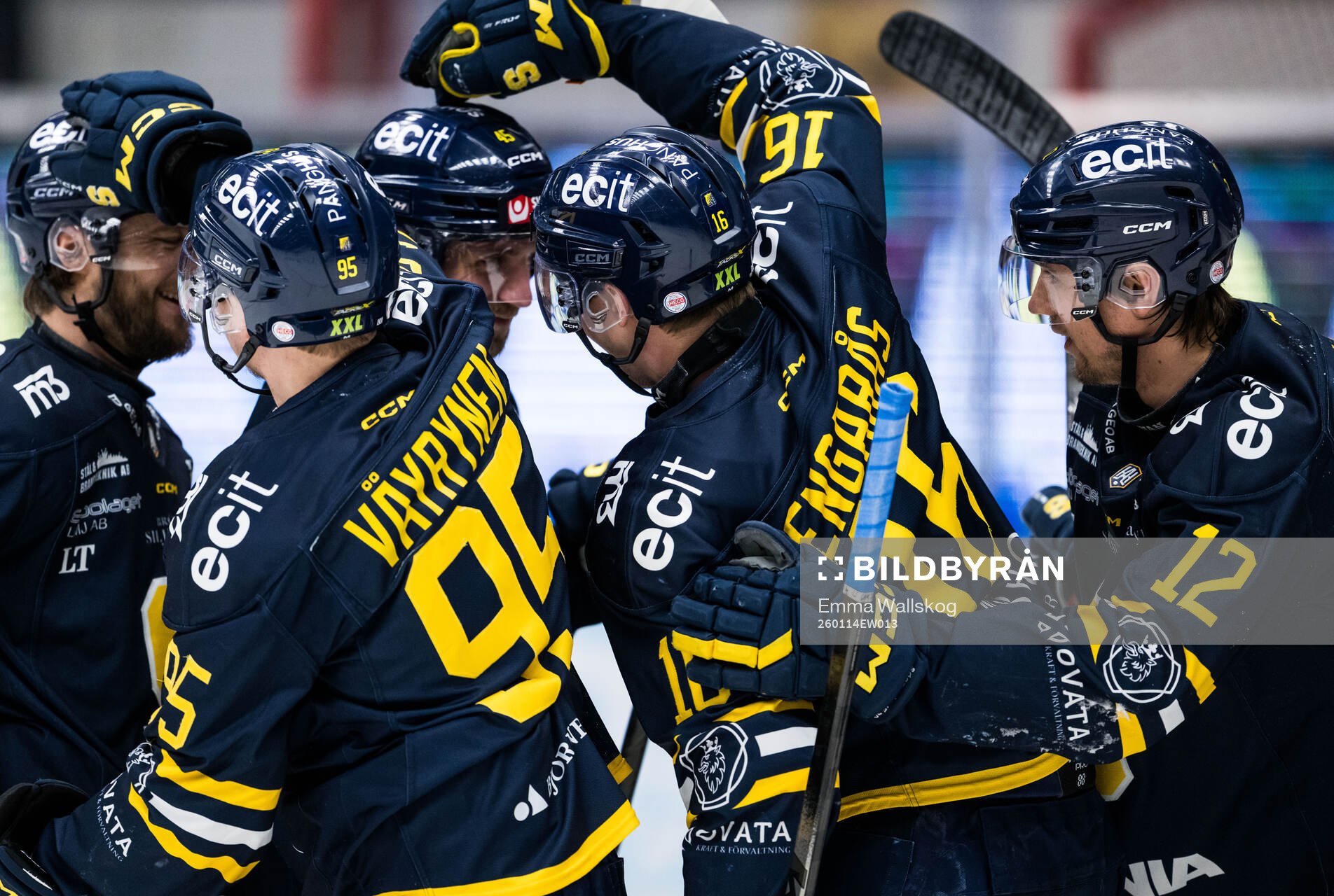 Södertäljes Viktor Liljegren, Filip Engarås, Sebastian