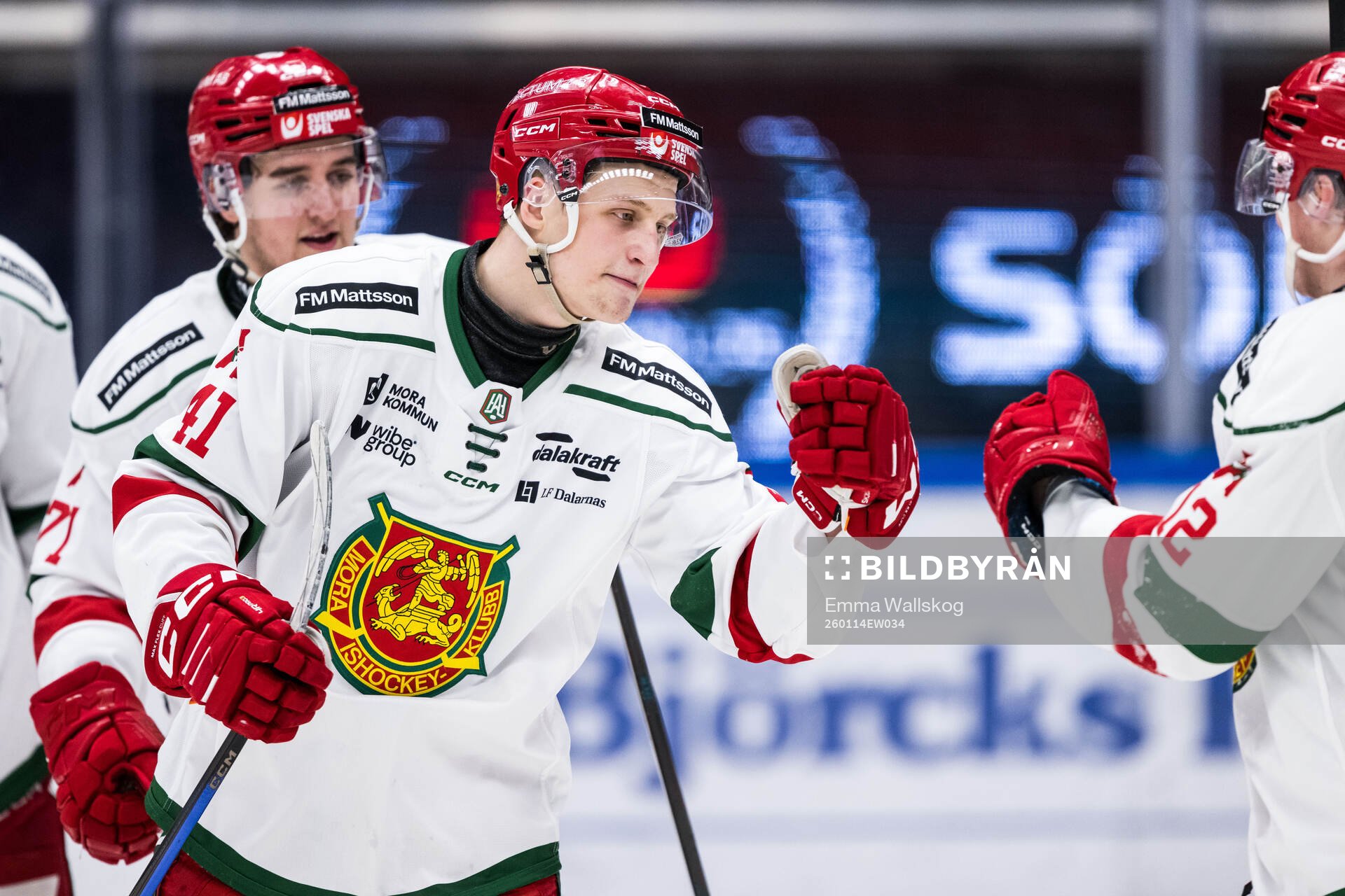 Moras Romeo Edvardsen Sörensen jublar