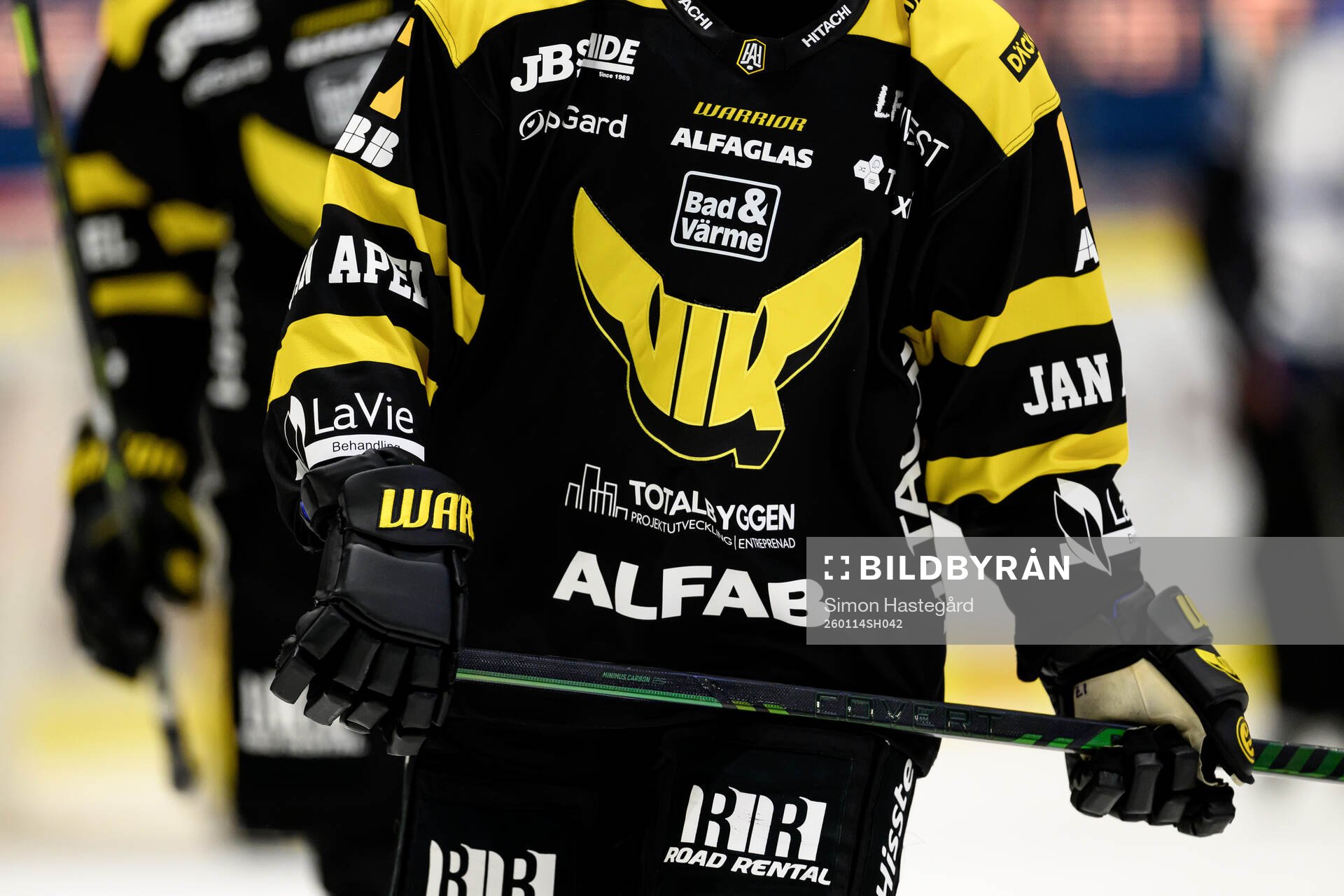 Västerås klubbmärke på matchtröja