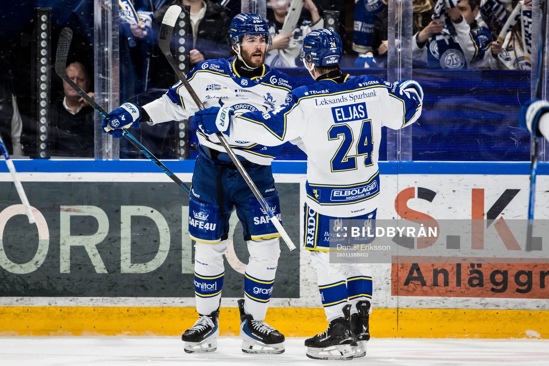 Leksands Nolan Stevens jublar