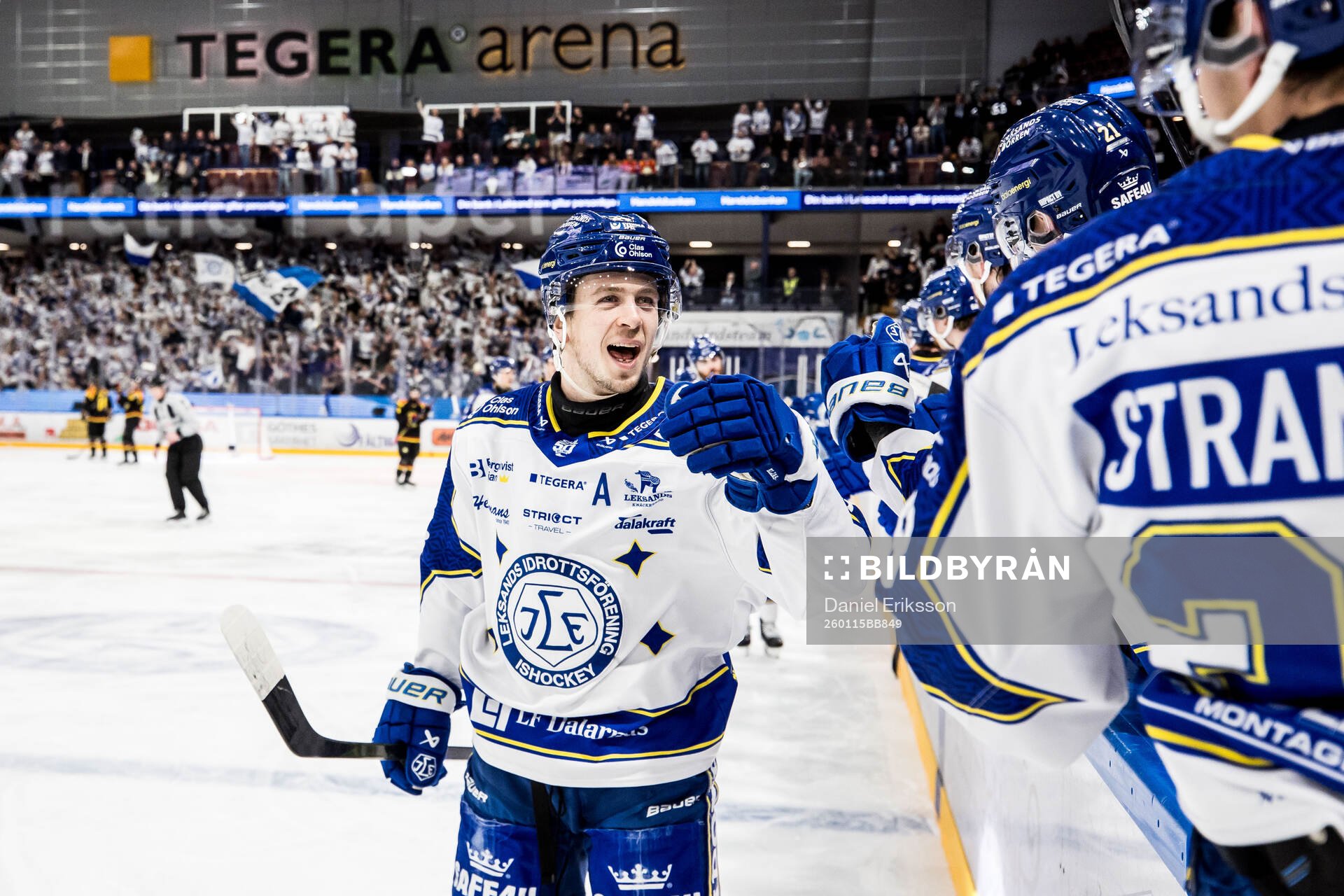 Leksands Arvid Eljas jublar