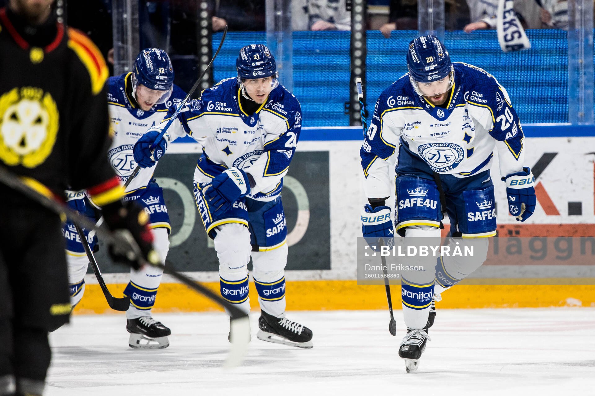 Leksands Nolan Stevens jublar
