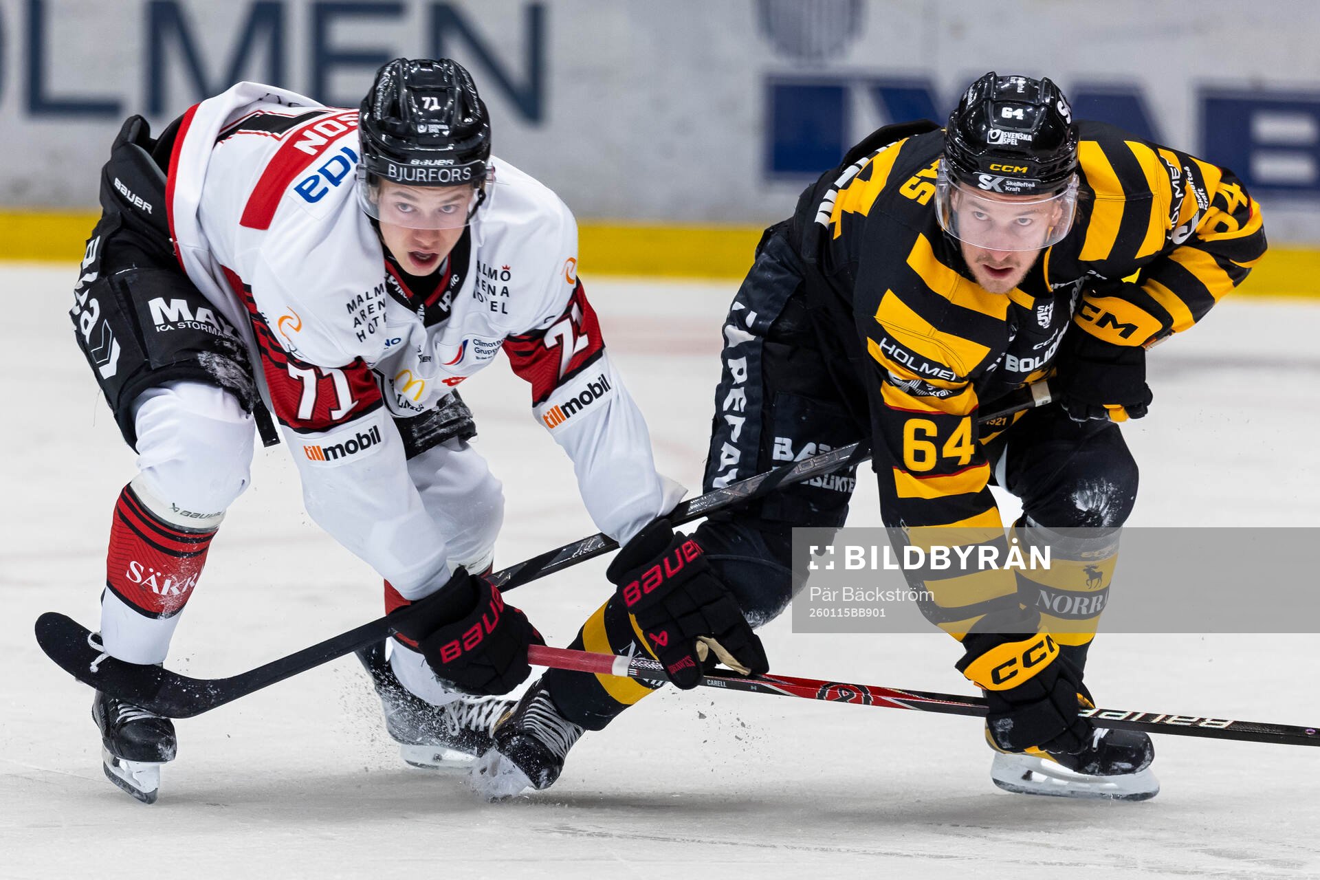 Malmös Isac Nilsson och Skellefteås Jonathan Pudas