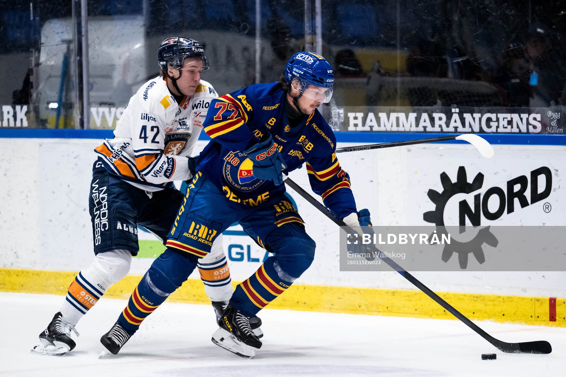 Växjös Kalle Kratz och Djurgårdens Valtteri Pulli