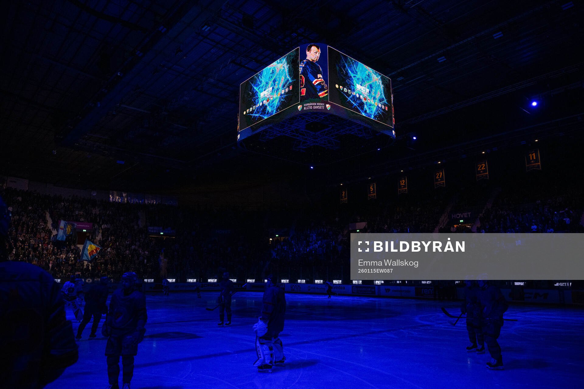 SHL Impact Tour på jumbotronen