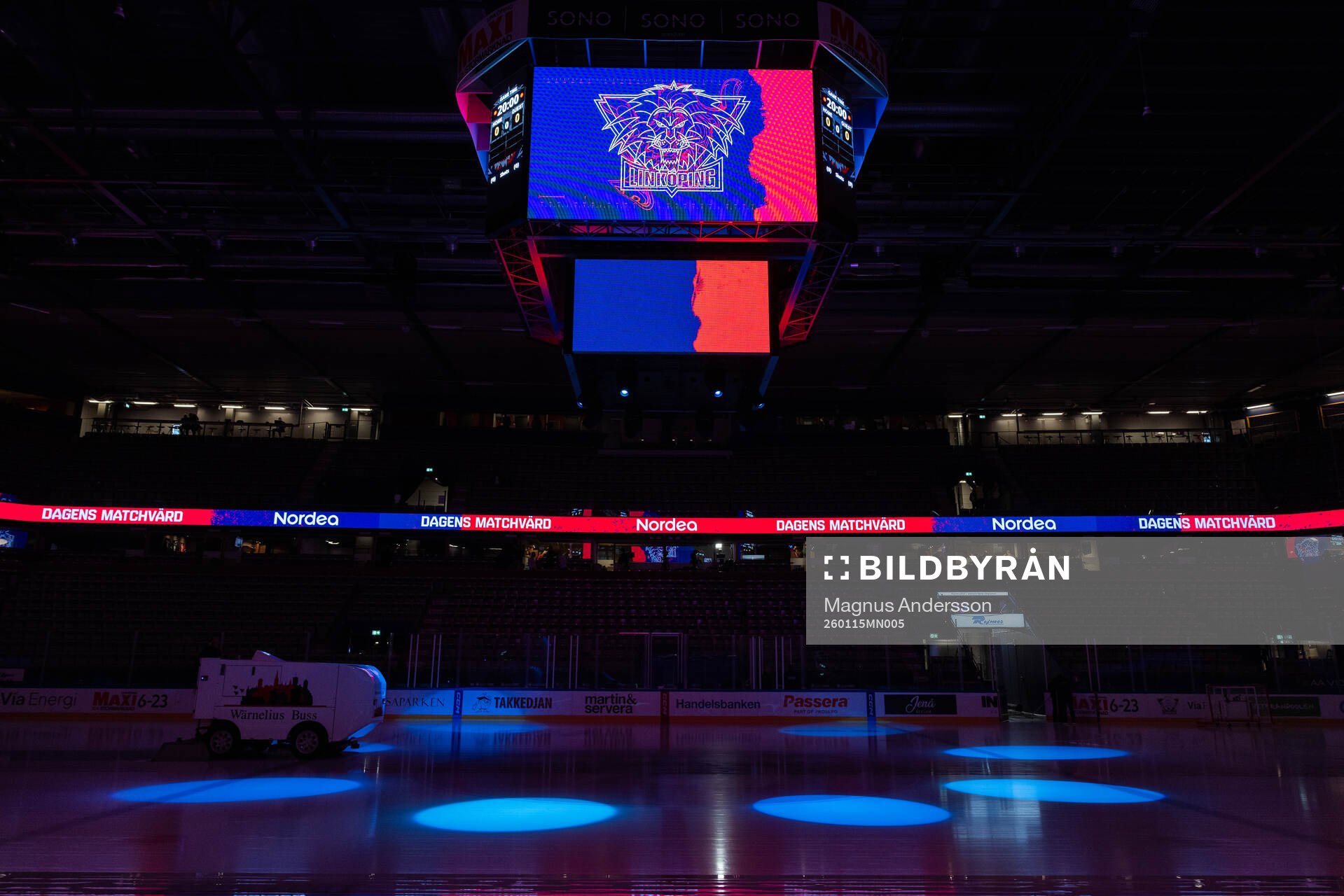 Mediakuben i Saab Arena