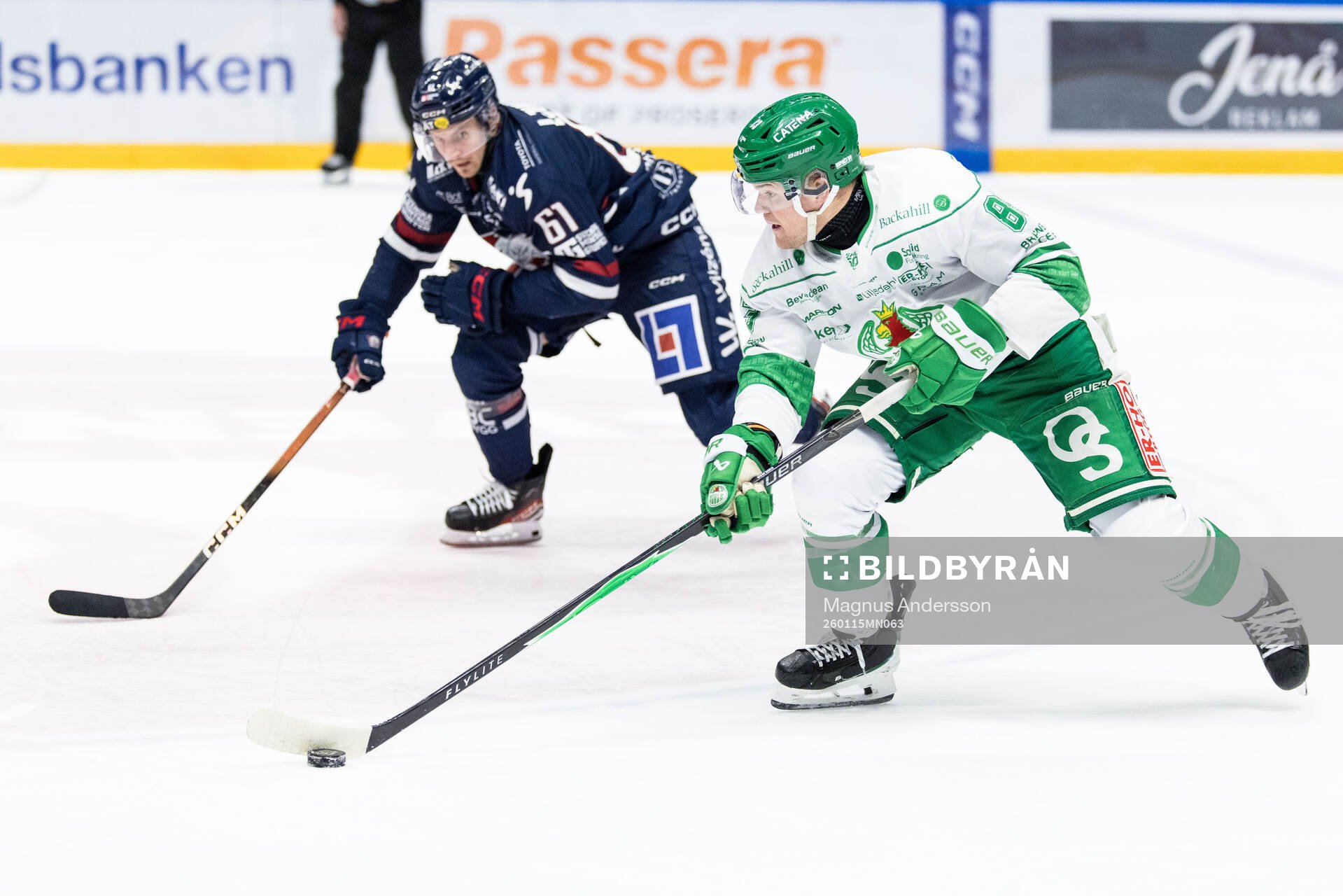 Linköpings Markus Ljungh och Rögles Karson Kuhlman