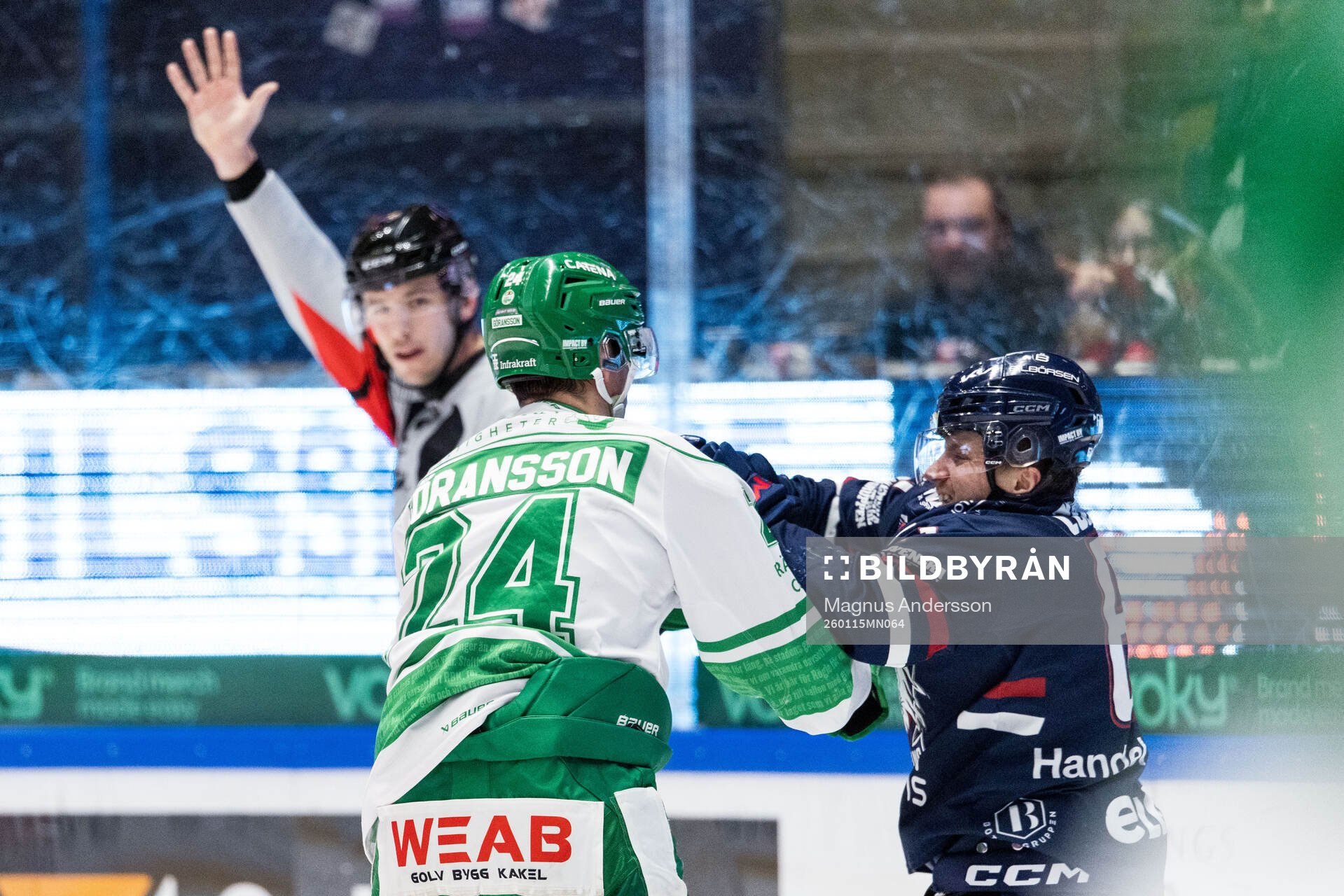 Rögles Mattias Göransson och Linköpings Markus Ljungh