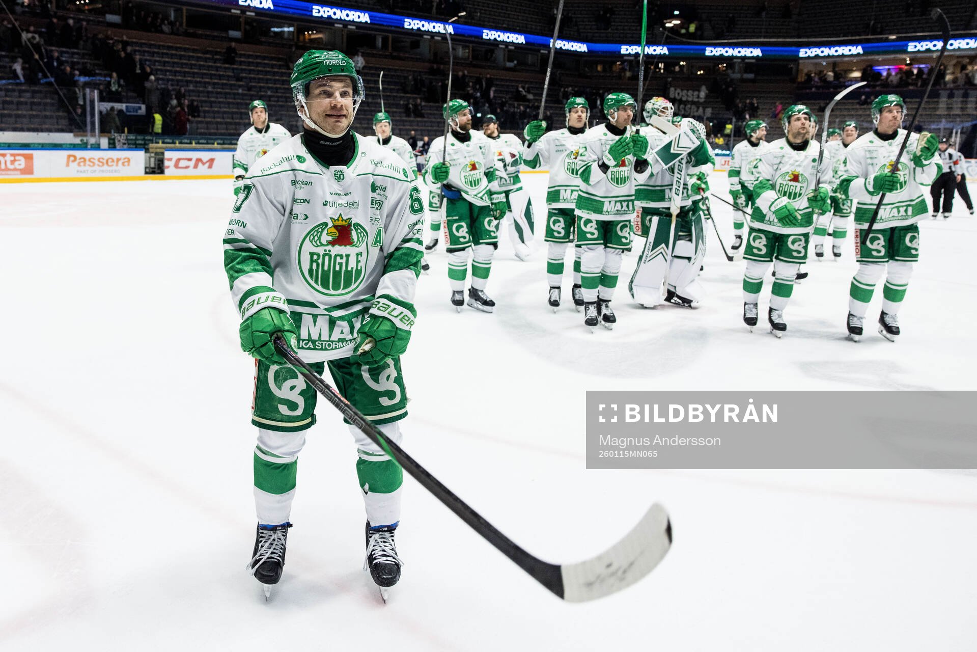 Rögles Leon Bristedt jublar