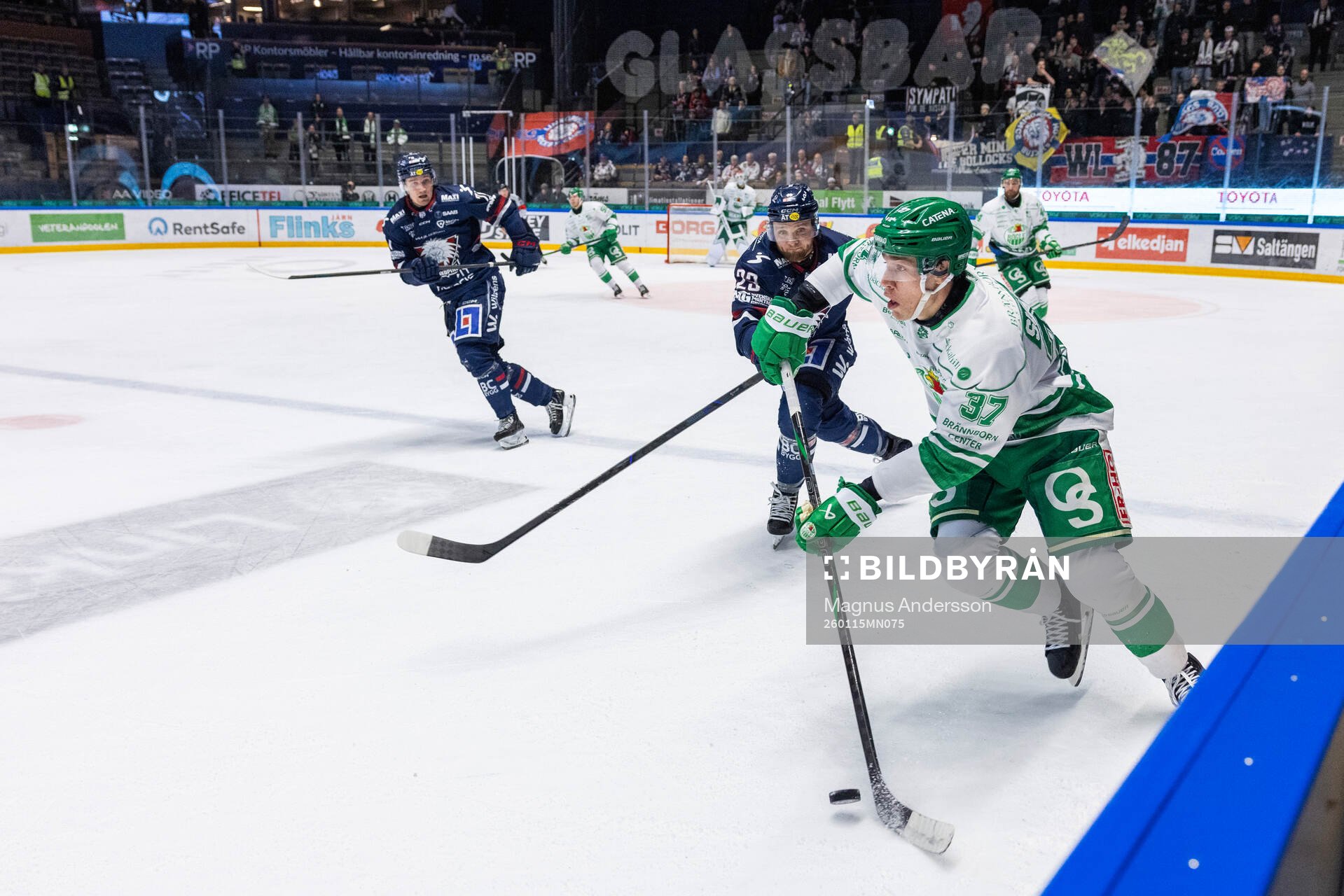 Linköpings Robin Kovacs och Rögles Albin Sundsvik
