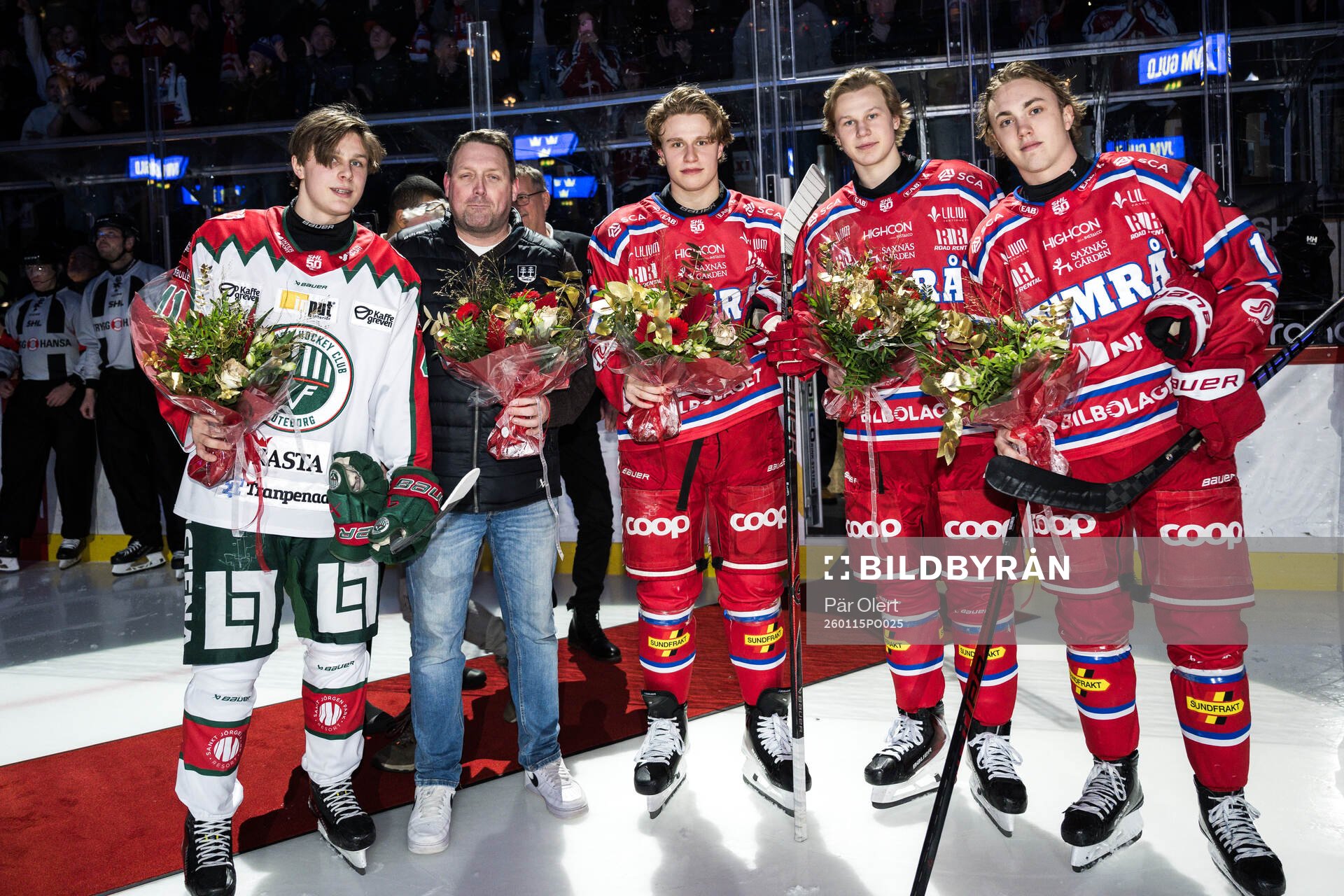 Frölundas Ivar Stenberg och Timrås materialförvaltare