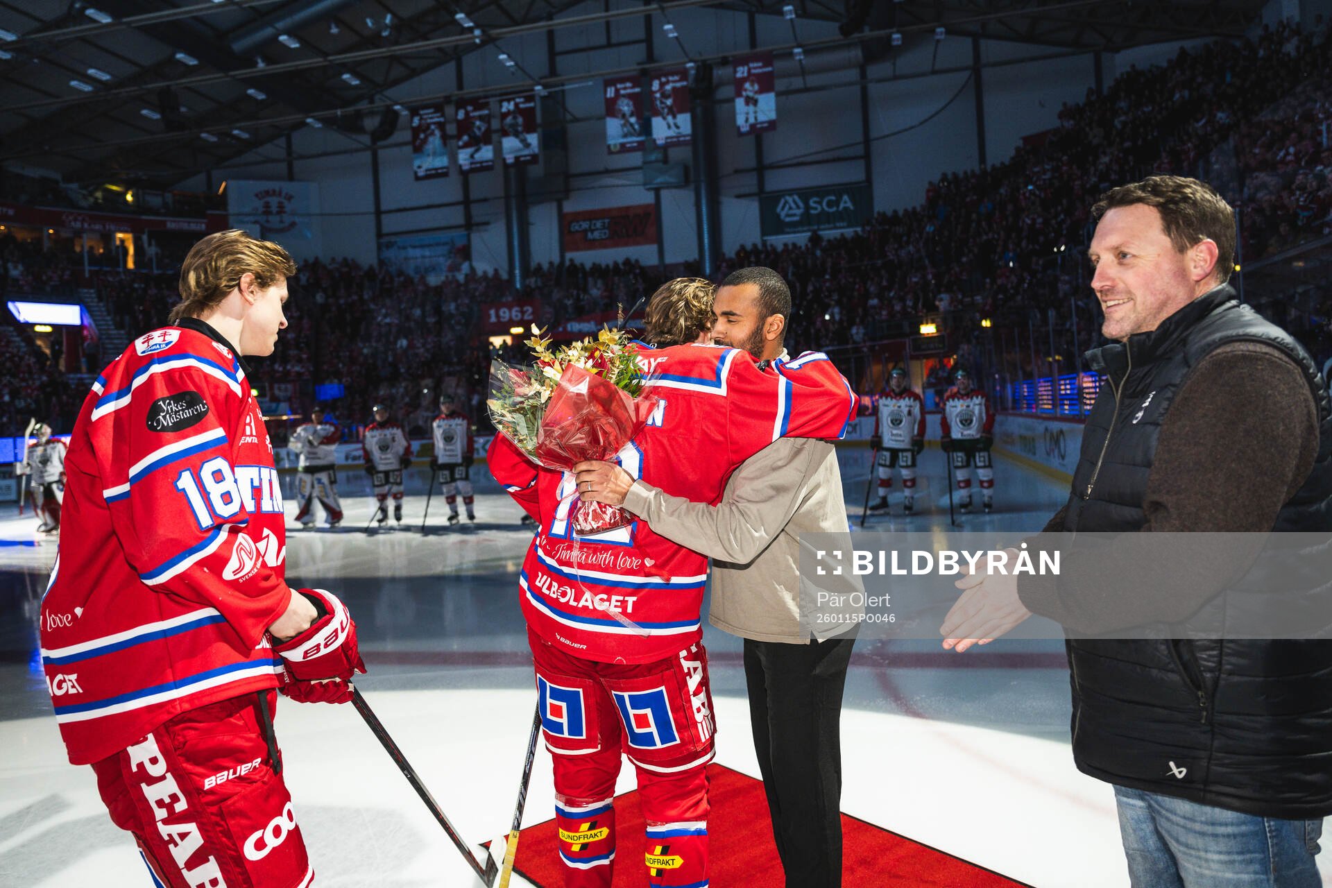 Timrås Eddie Genborg Linus Eriksson och Alfons Freij hyllas