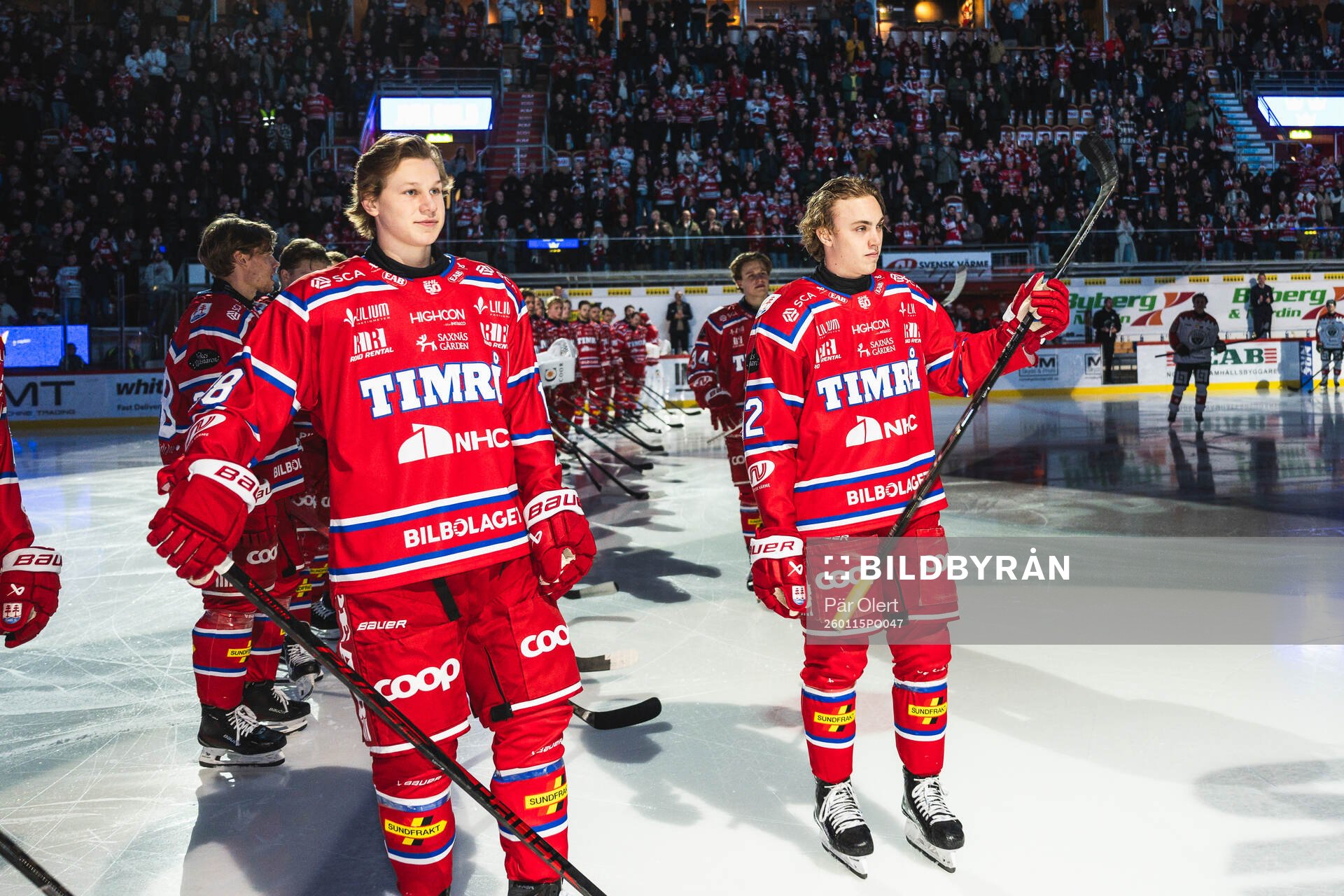 Timrås Eddie Genborg Linus Eriksson och Alfons Freij hyllas