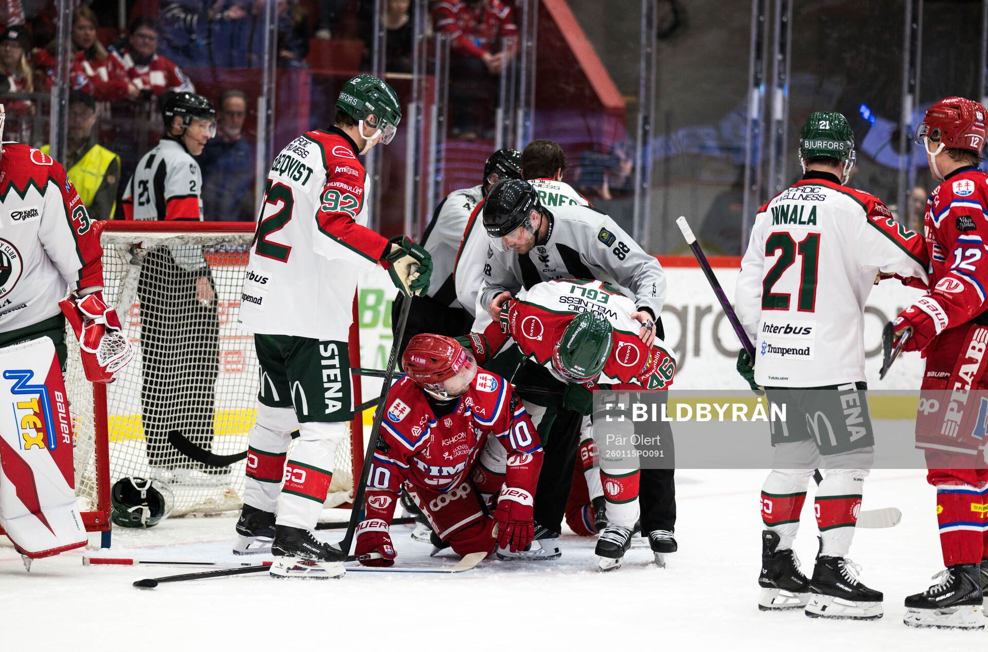 Timrås David Lilja och Frölundas Dominik Egli