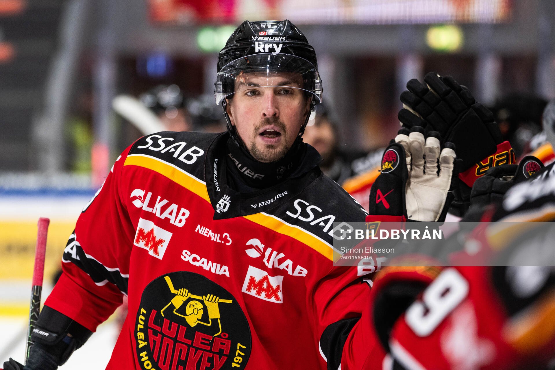 Luleås Eetu Koivistoinen jublar