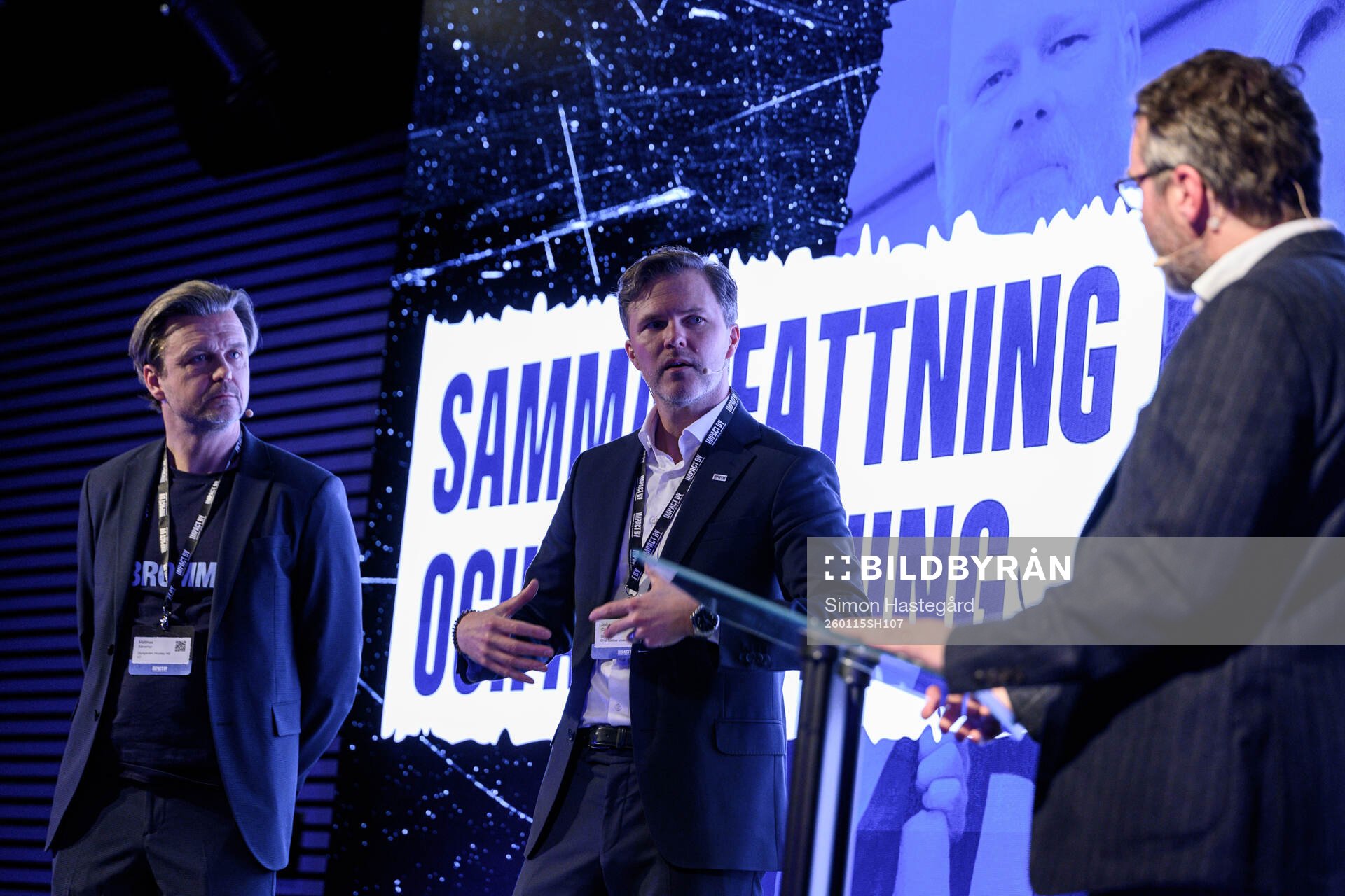 Matthias Sanemyr, VD Djurgårdens IF Hockey, och Johan