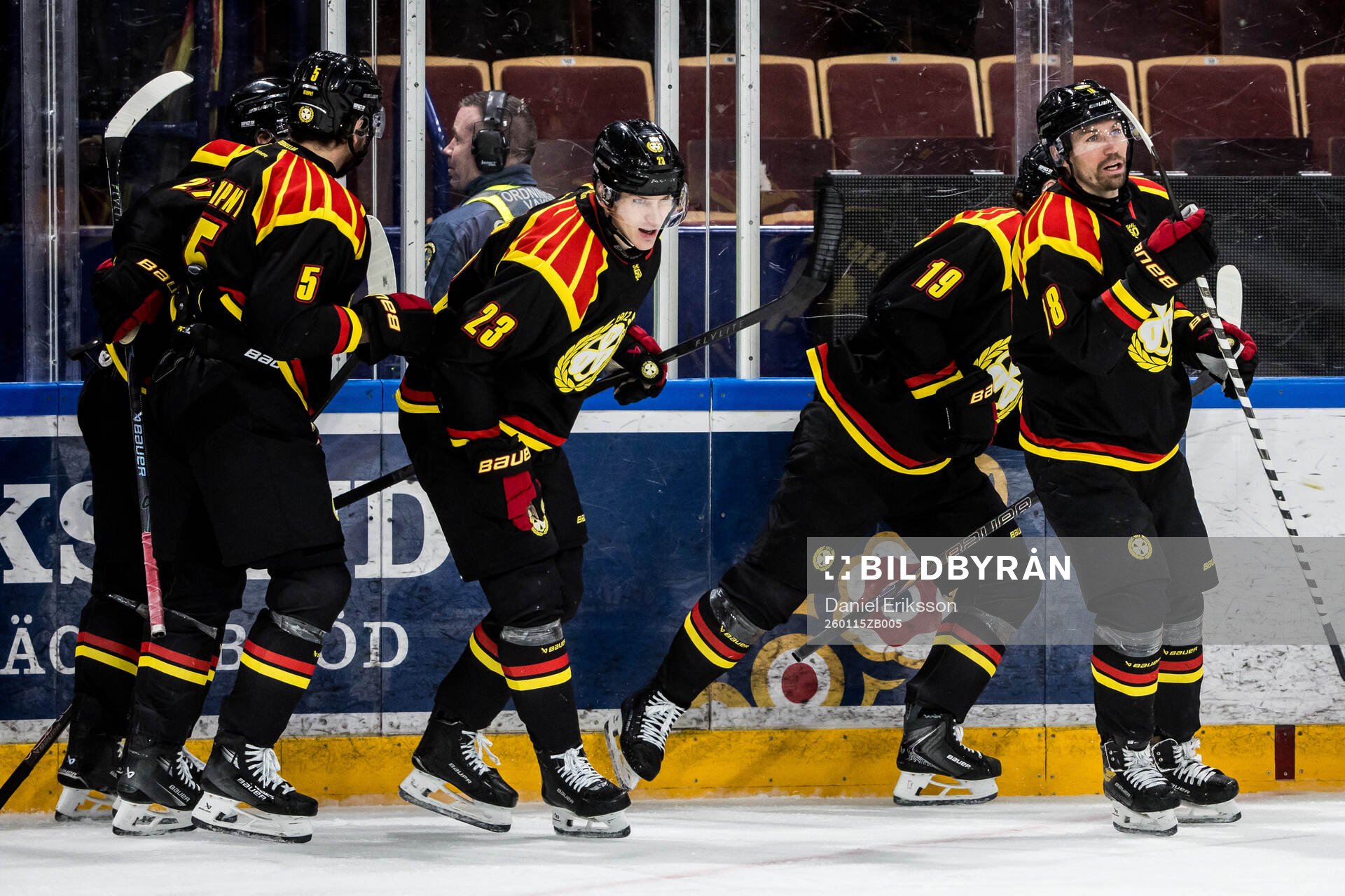Brynäs Oskar Lindblom jublar