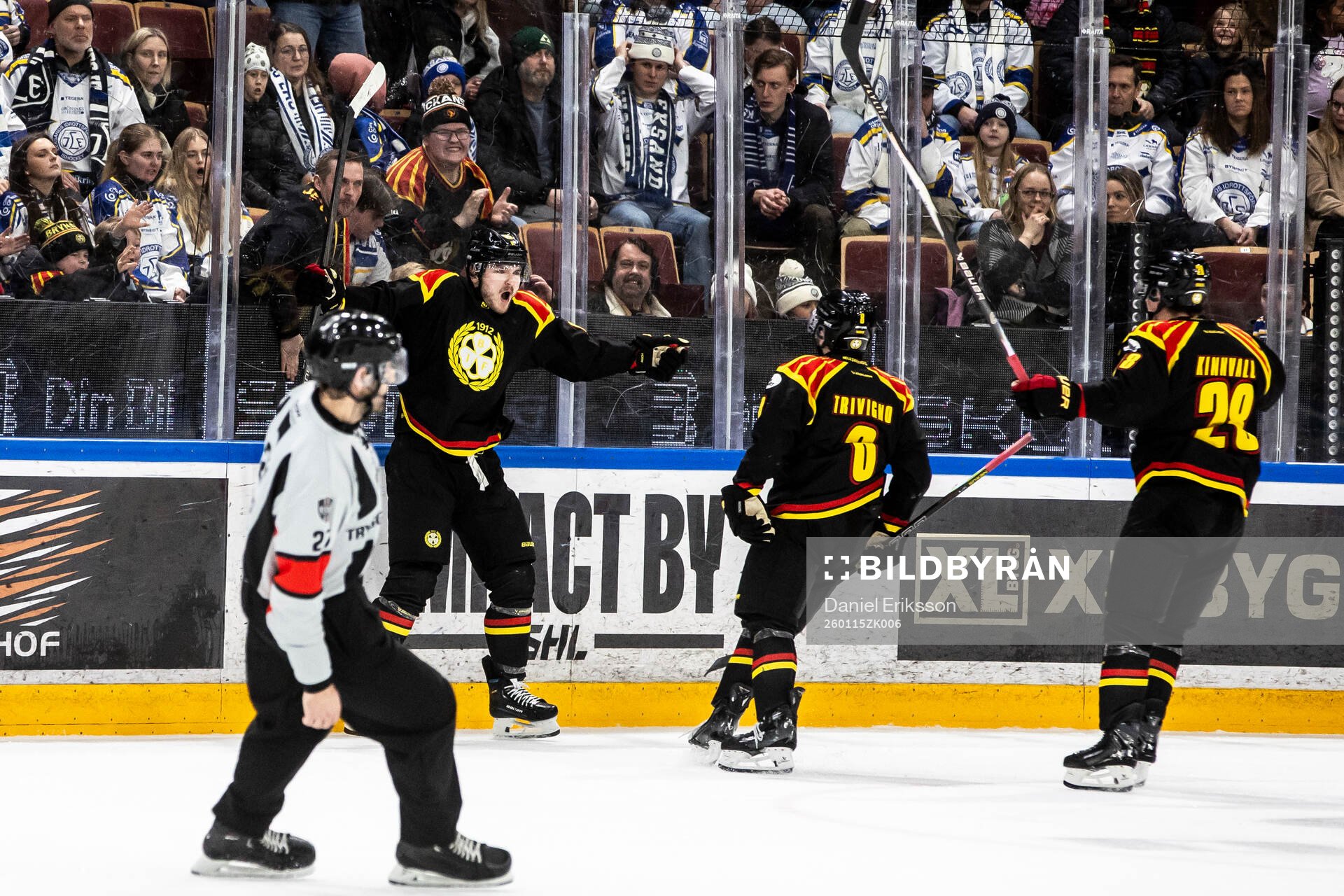 Brynäs Kieffer Bellows jublar