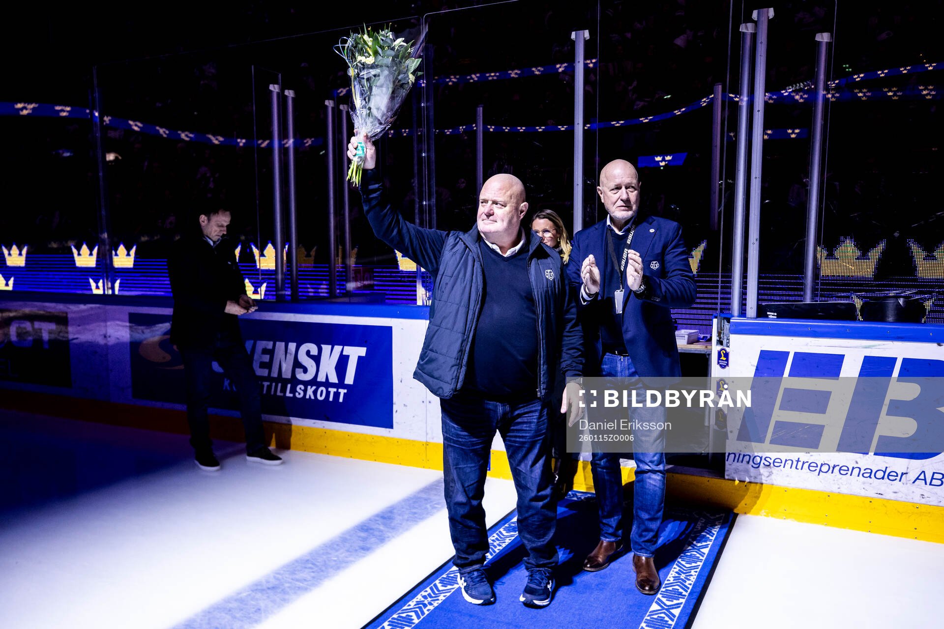 Leksands assisterande general manager Christer Siik hyllas