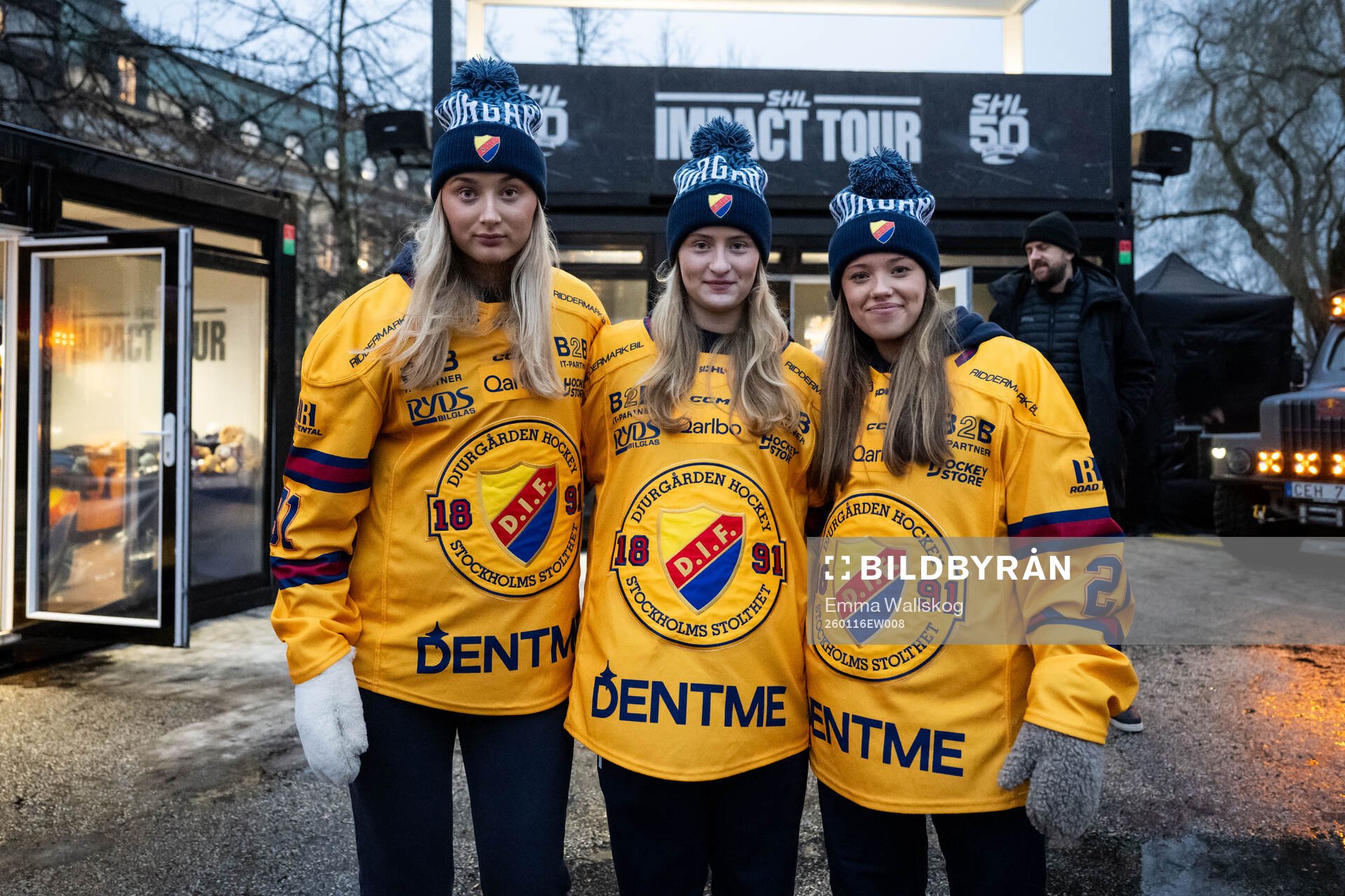 Djurgårdens Isabelle Leijonhielm, Linn Mattson och Wilma
