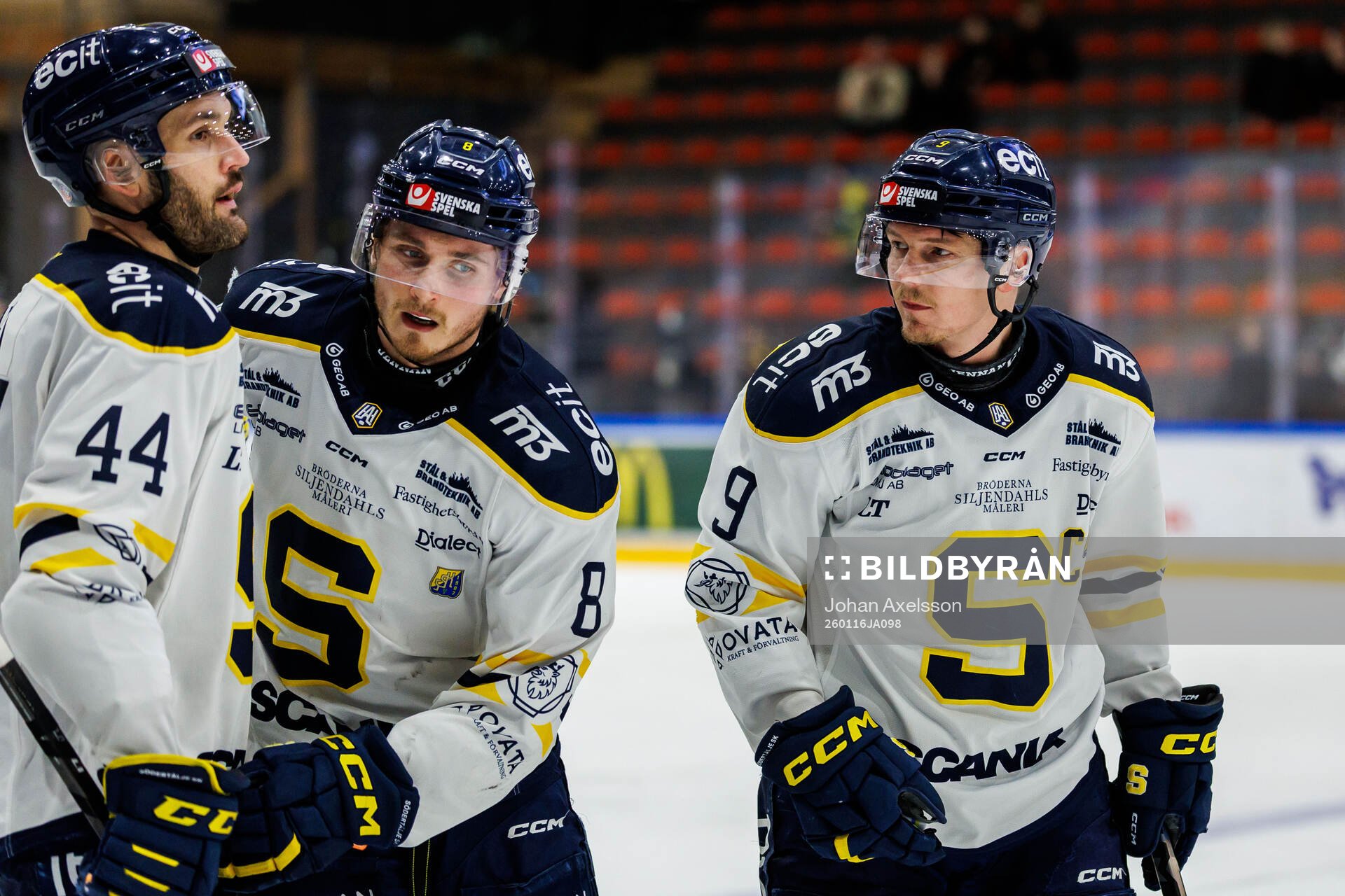 Södertäljes Niklas Arell, William Wiå och Patrik
