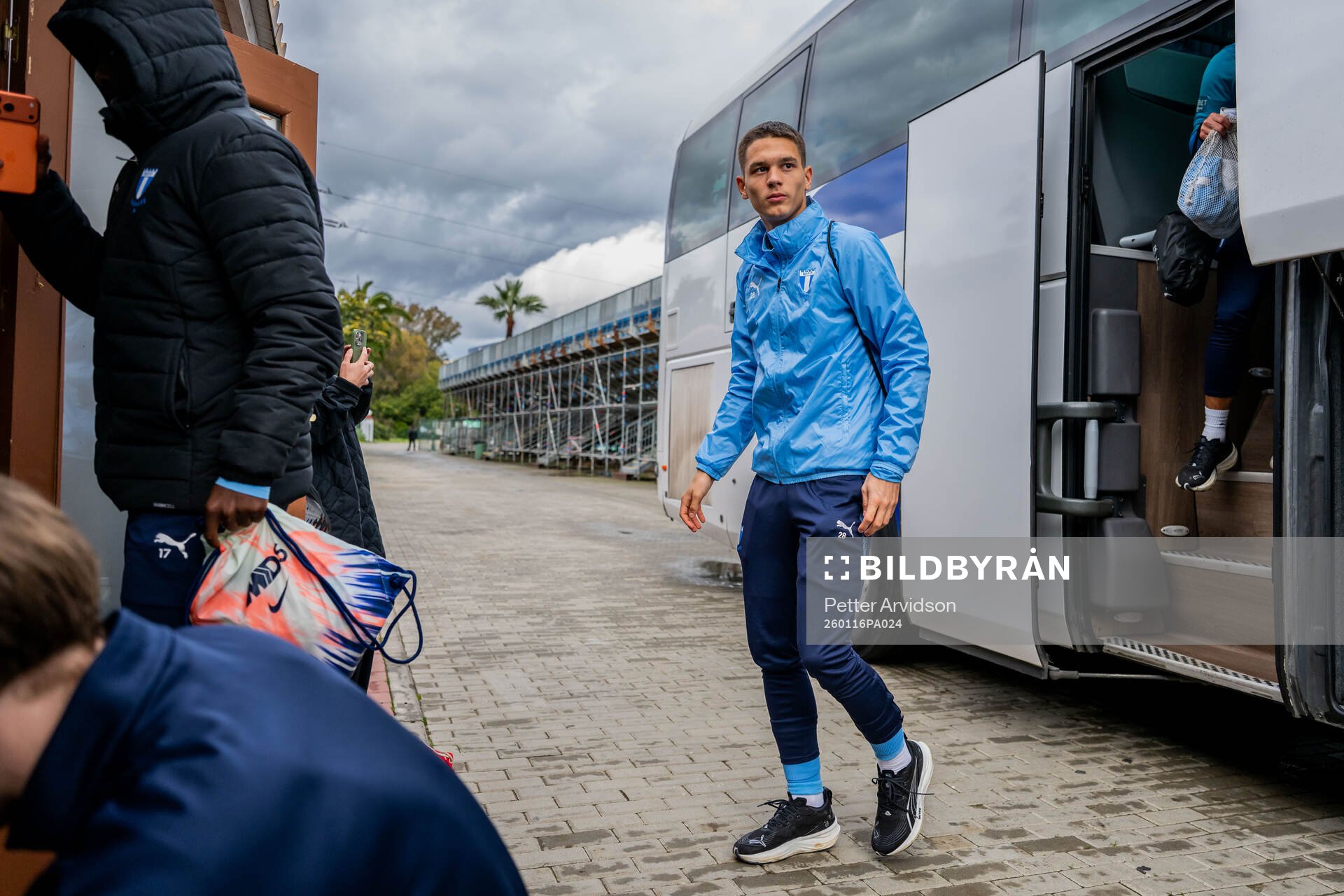 Jovan Milosavljevic of Malmö FF arrives