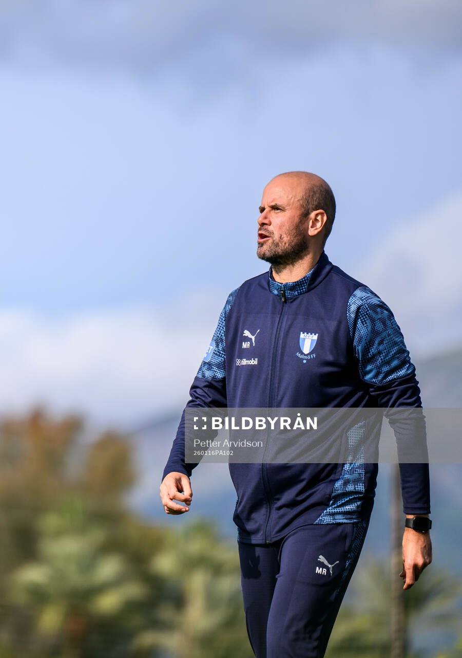 Head coach Miguel Angel Ramirez of Malmö FF