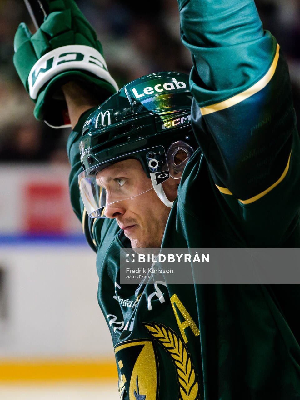Färjestads Magnus Nygren jublar