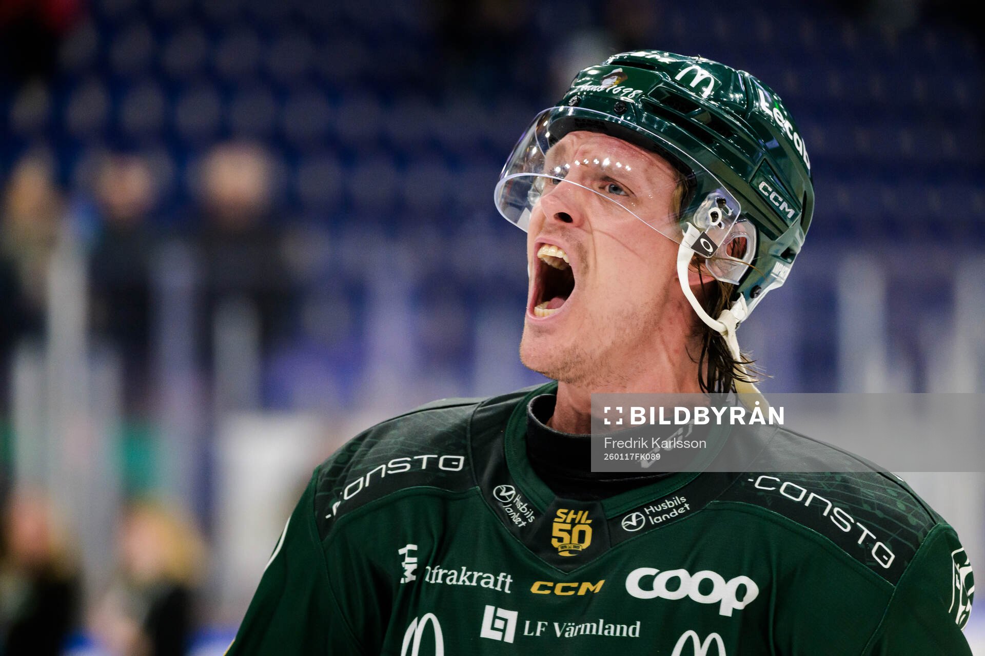 Färjestads Magnus Nygren jublar