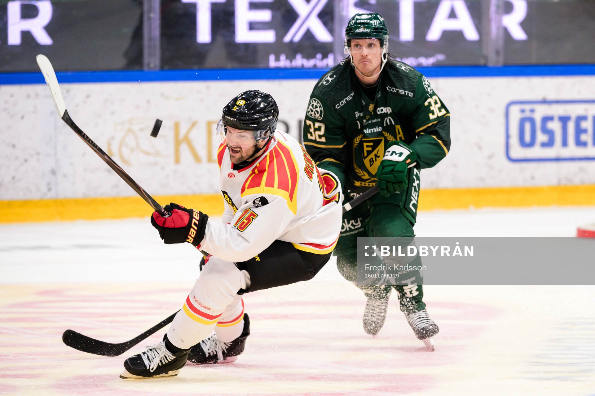 Brynäs Simon Bertilsson och Färjestads Magnus Nygren