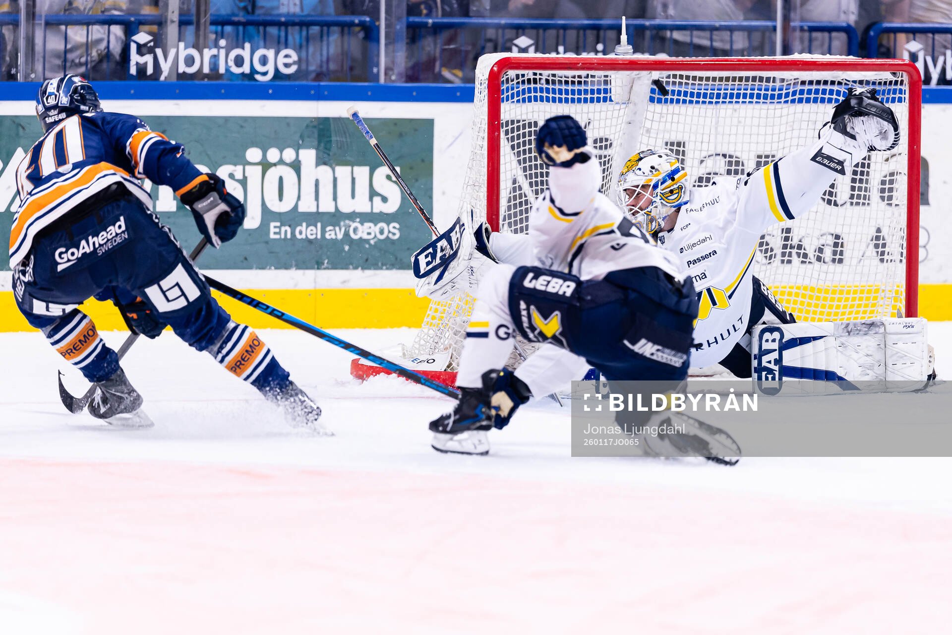 Växjös Dennis Rasmussen gör mål 3-0 bakom HV71s