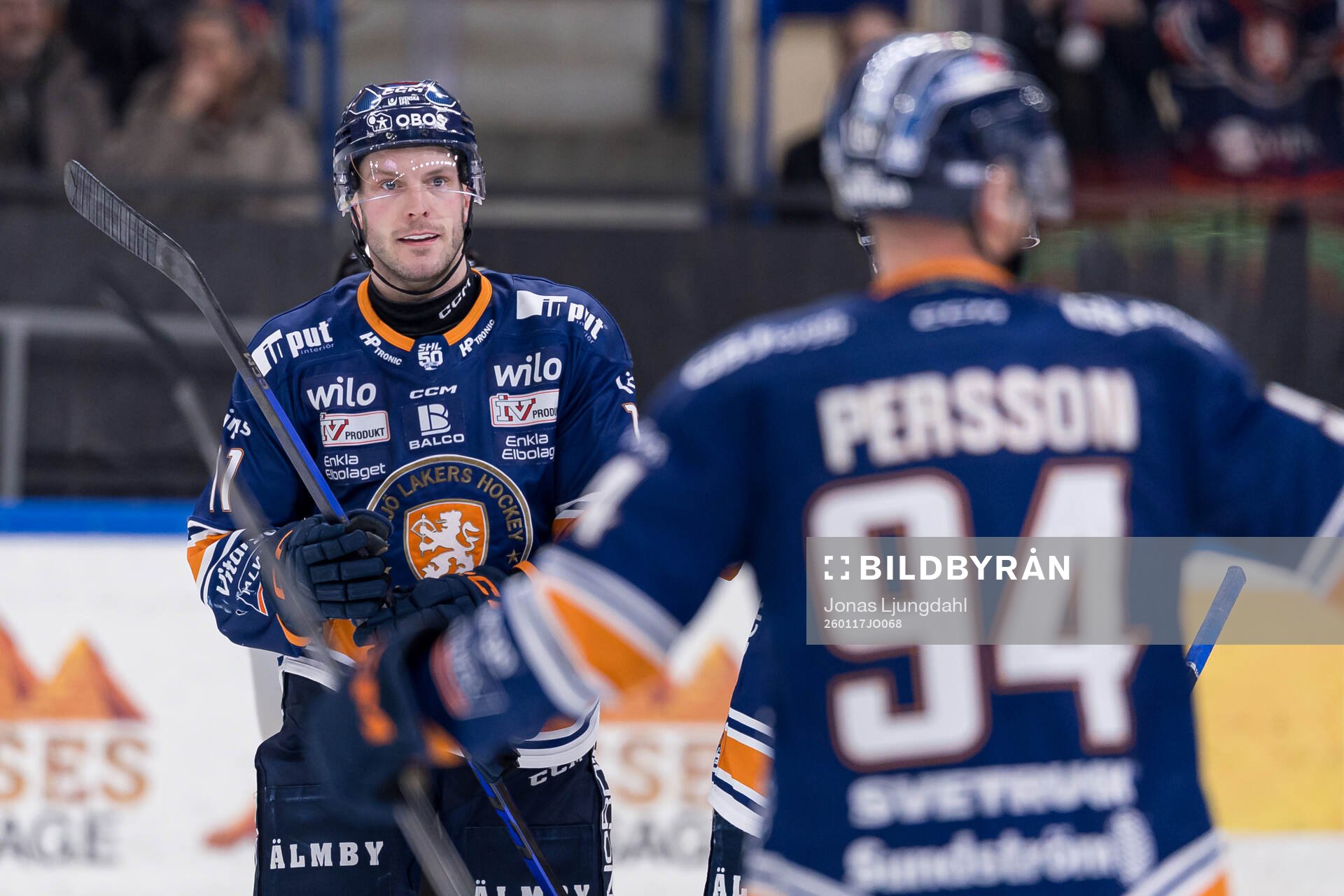 Växjös Brogan Rafferty jublar