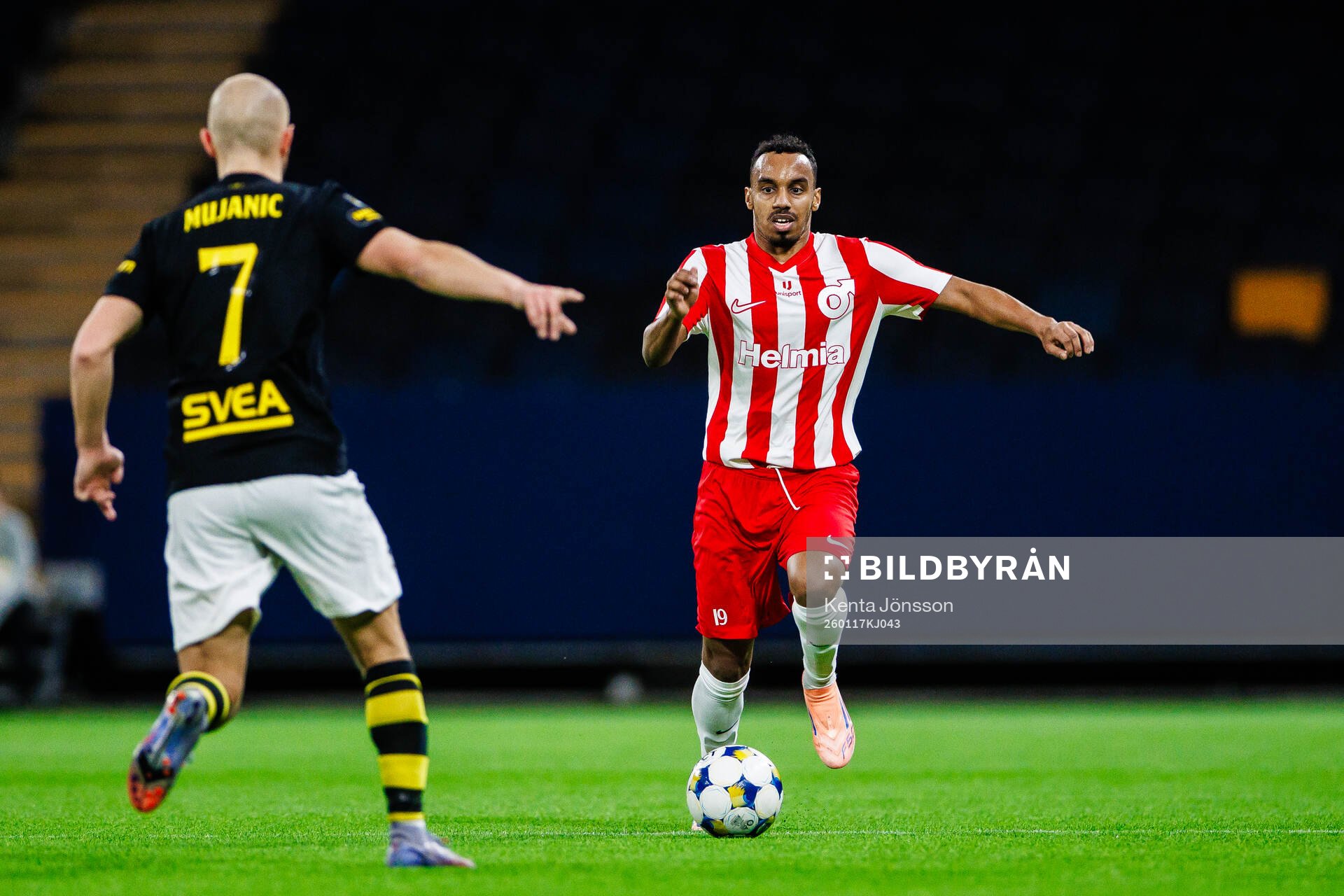 AIKs Amel Mujanic och Degerfors Bilal Hussein