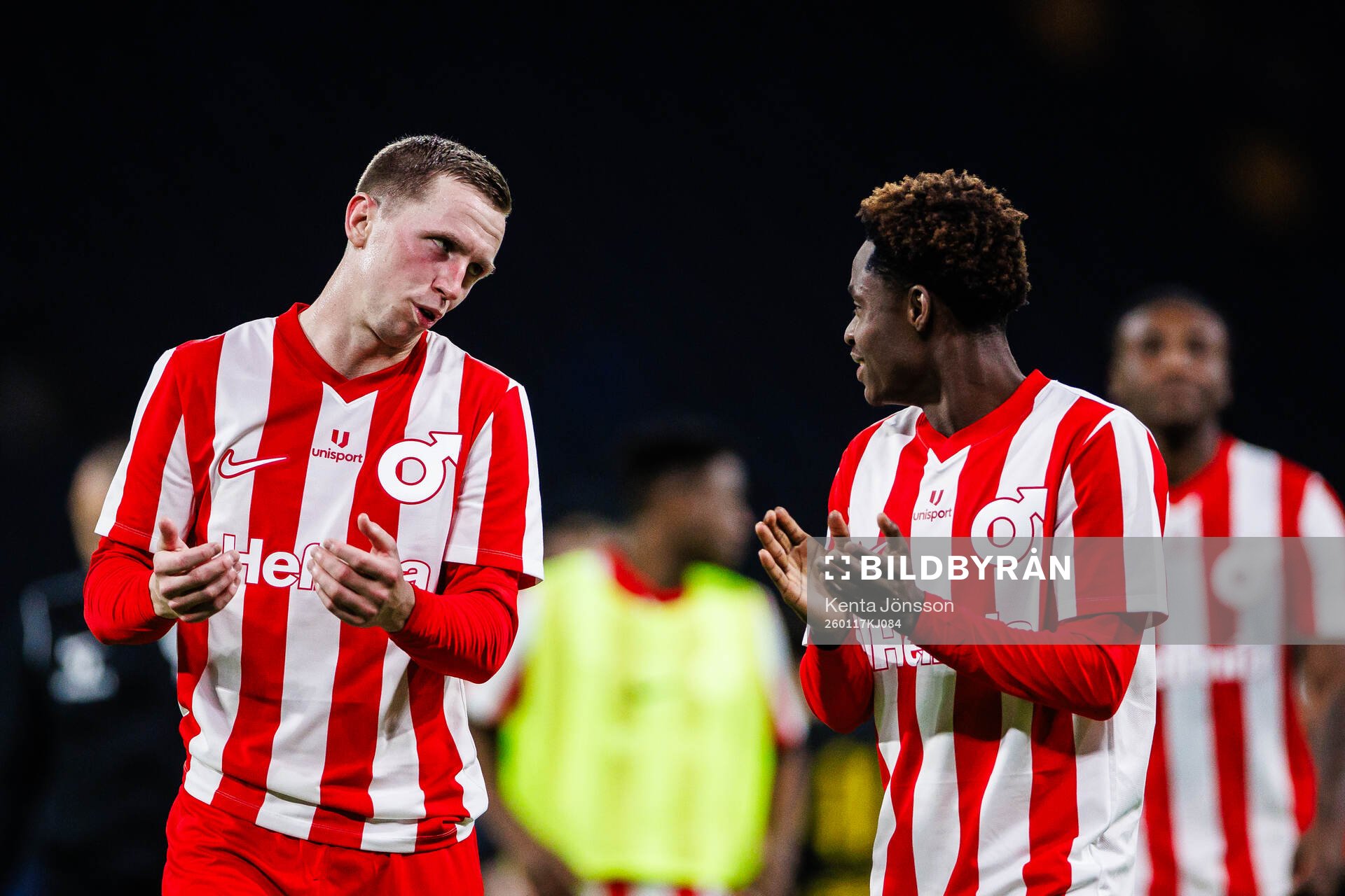 Degerfors Erik Lindell och Ziyad Salifu deppar