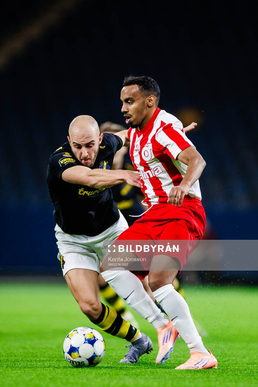 AIKs Amel Mujanic och Degerfors Bilal Hussein