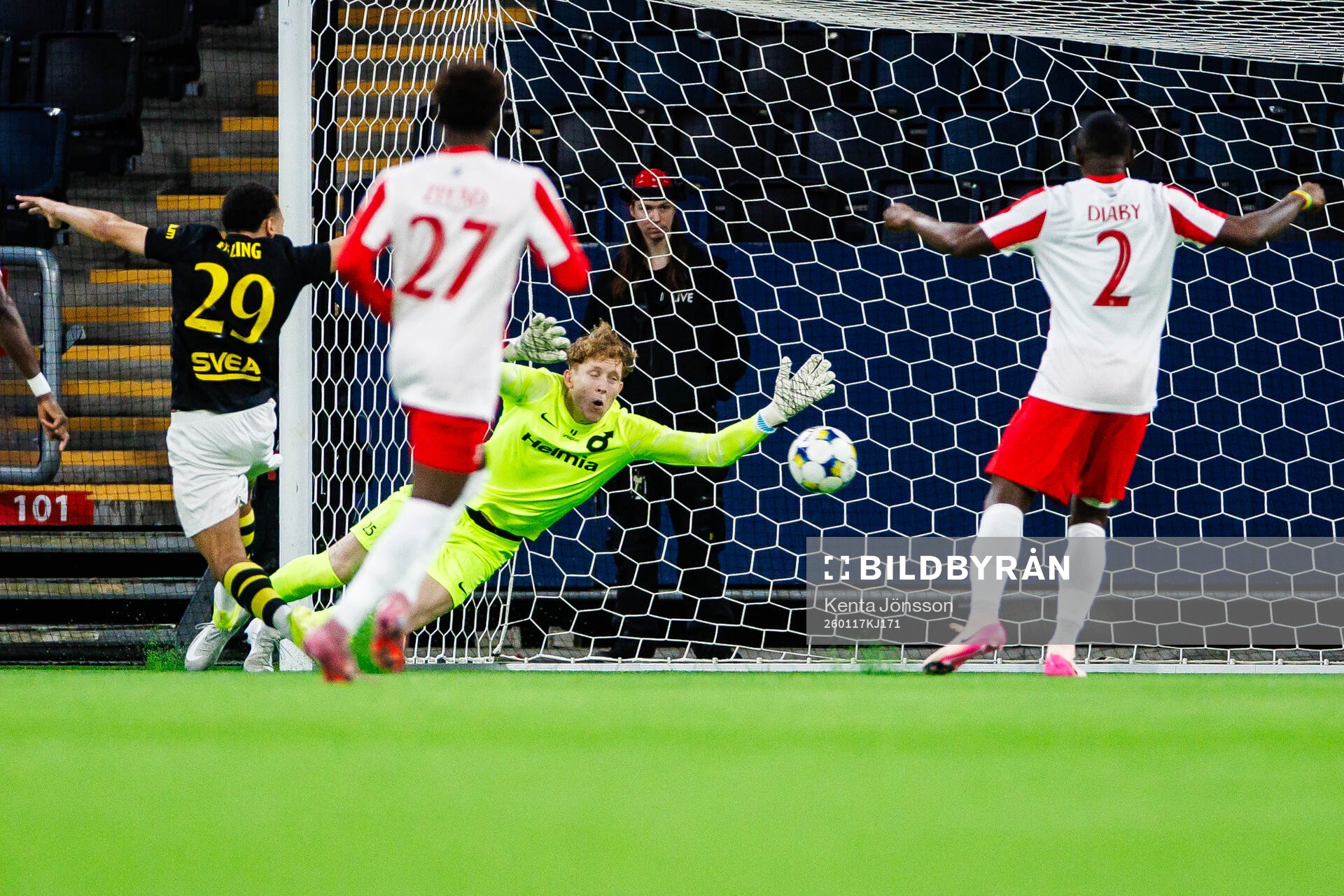 Degerfors målvakt Rasmus Forsell