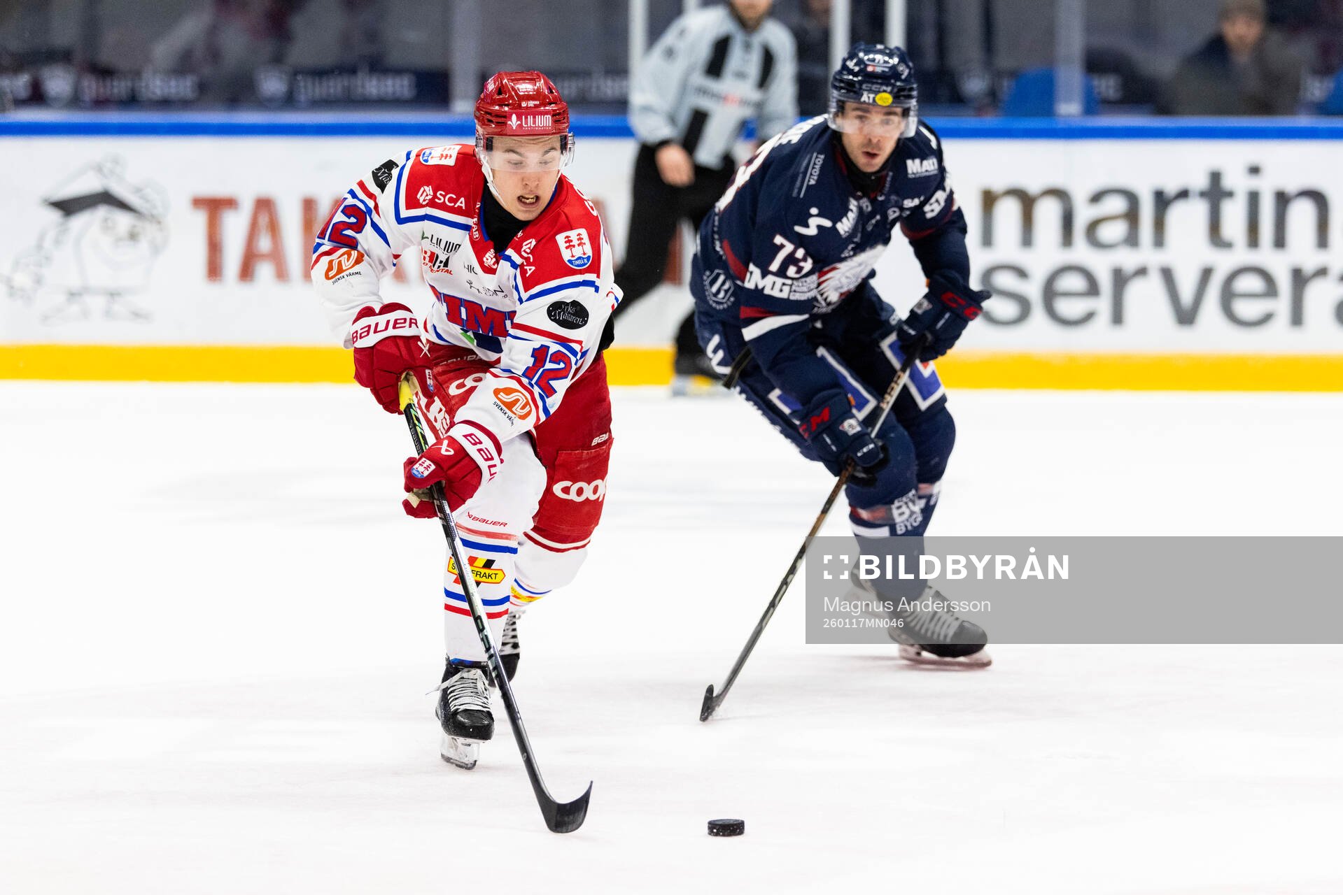 Timrås Linus Eriksson och Linköpings Nicholas Shore