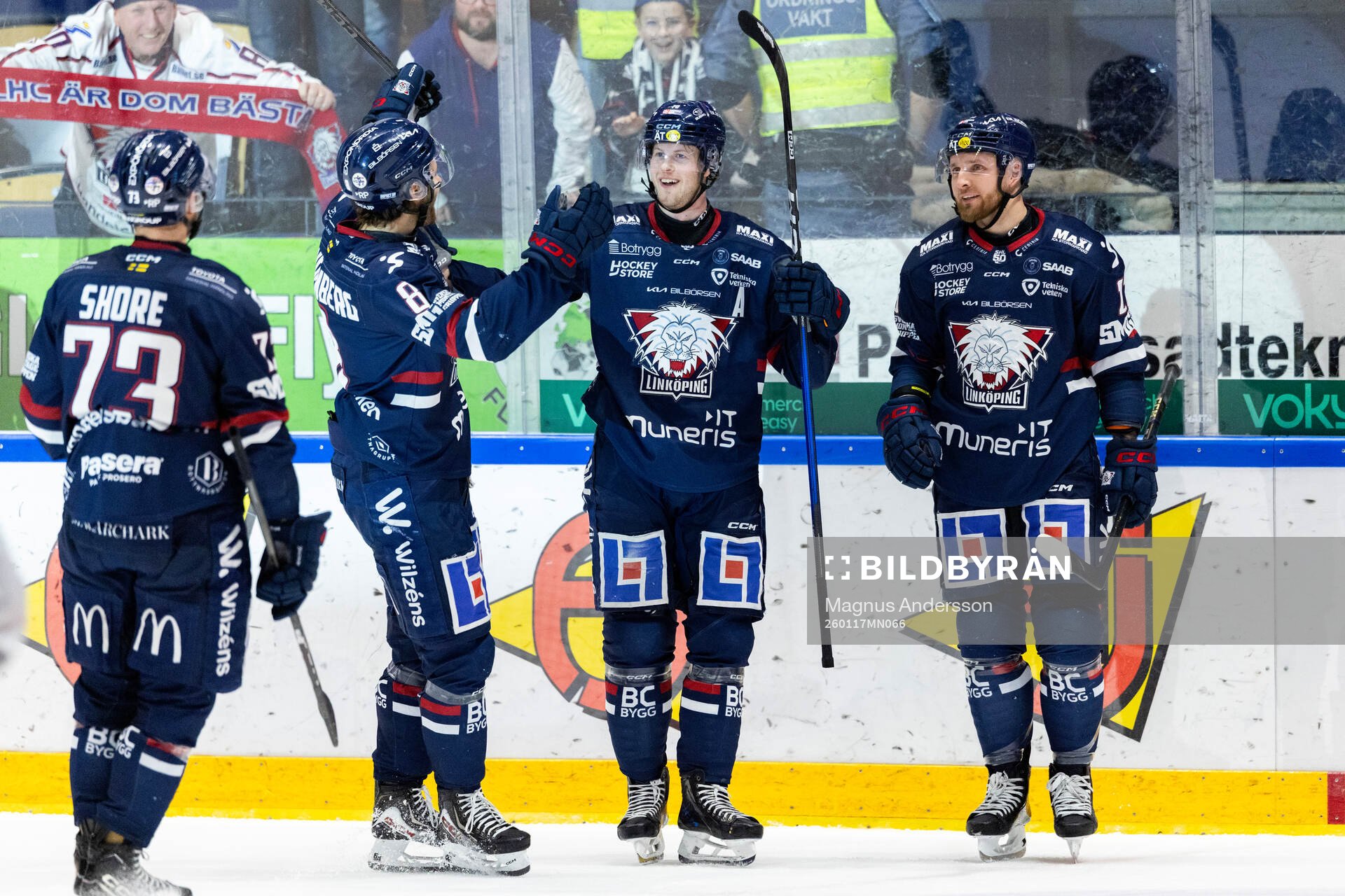 Linköpings Fredrik Karlström jublar