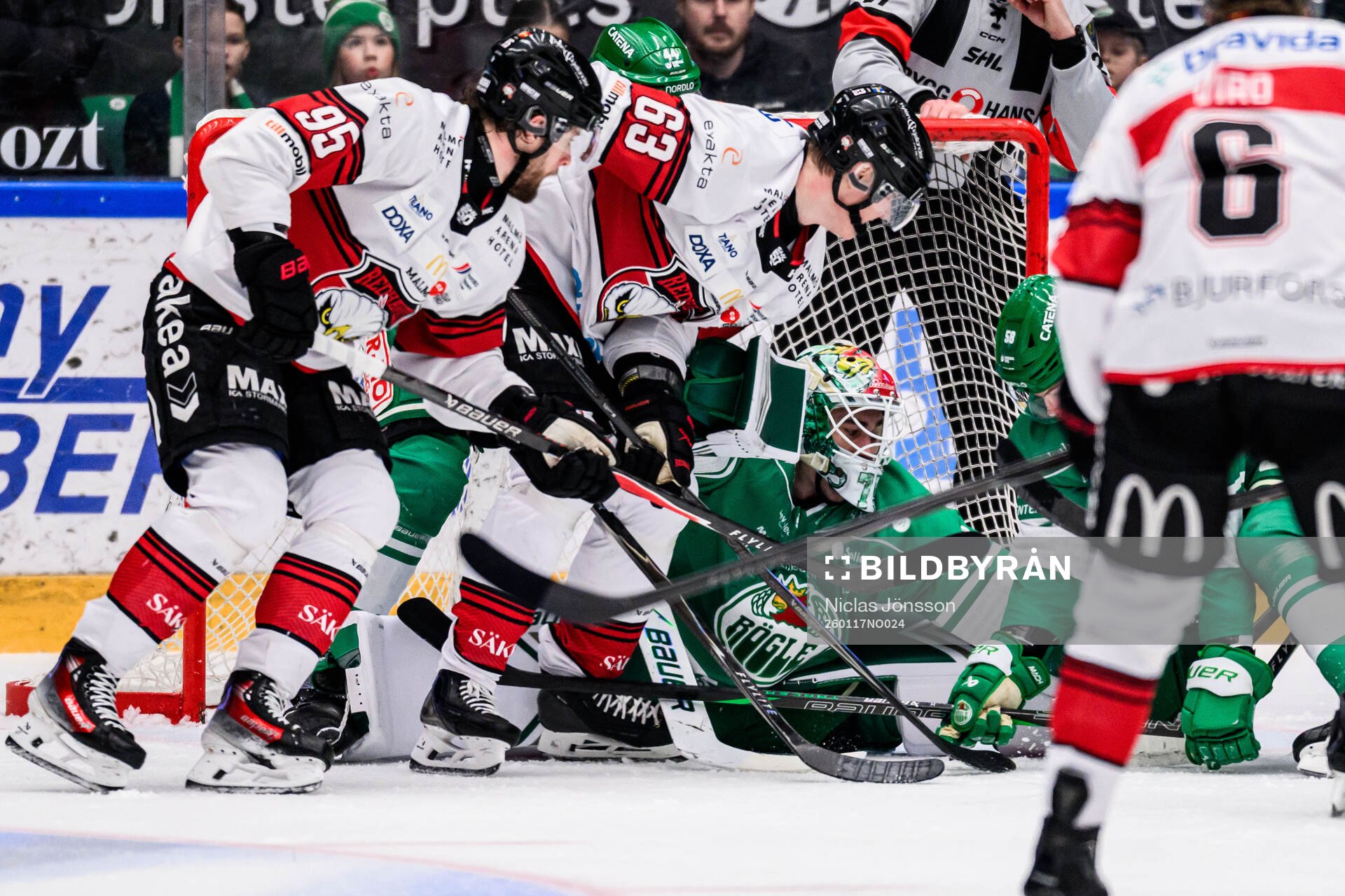 Malmö Redhawks Carl Persson och Fredrik Händemark och