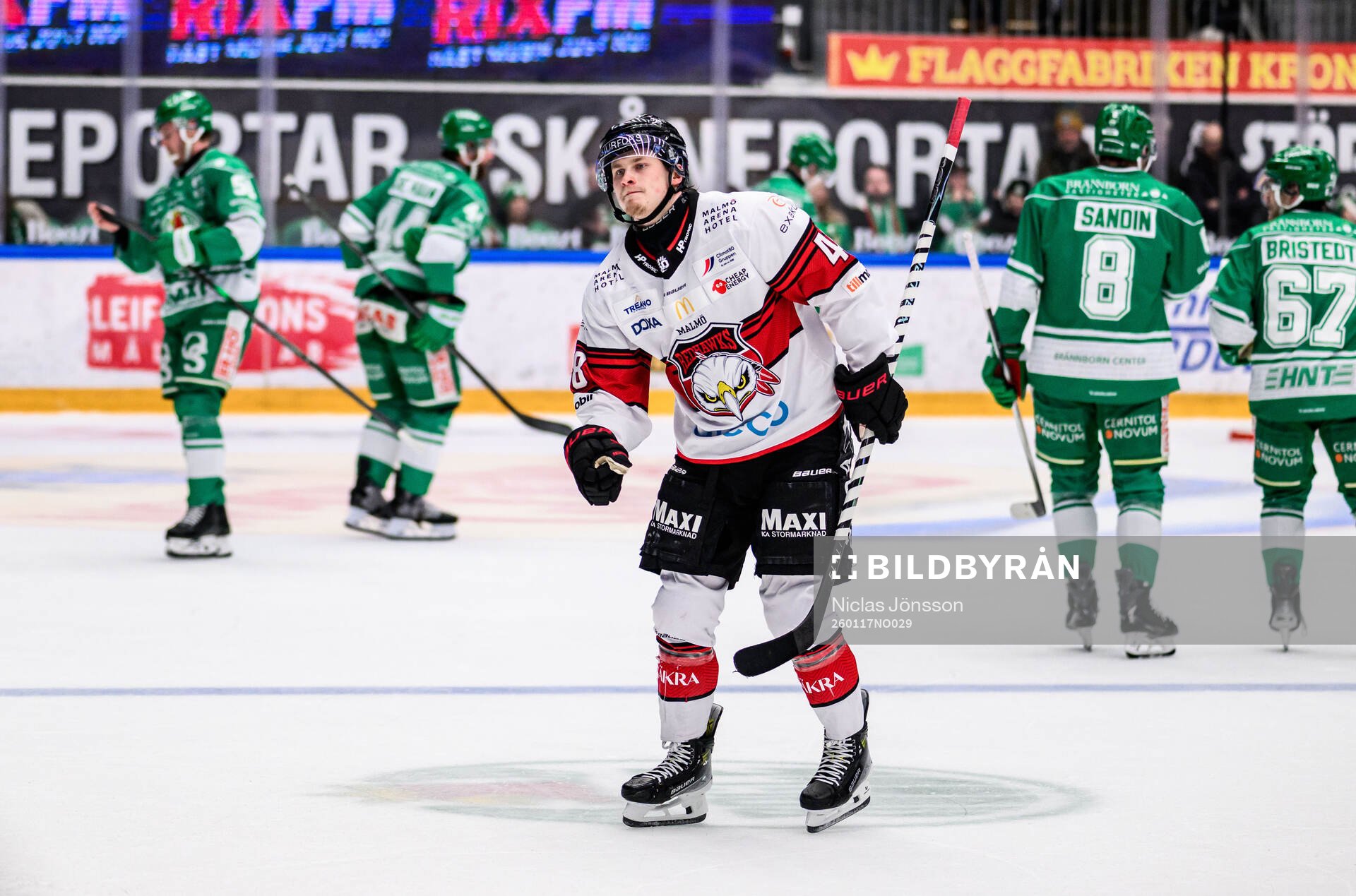 Malmö Redhawks Lauri Pajuniemi jublar