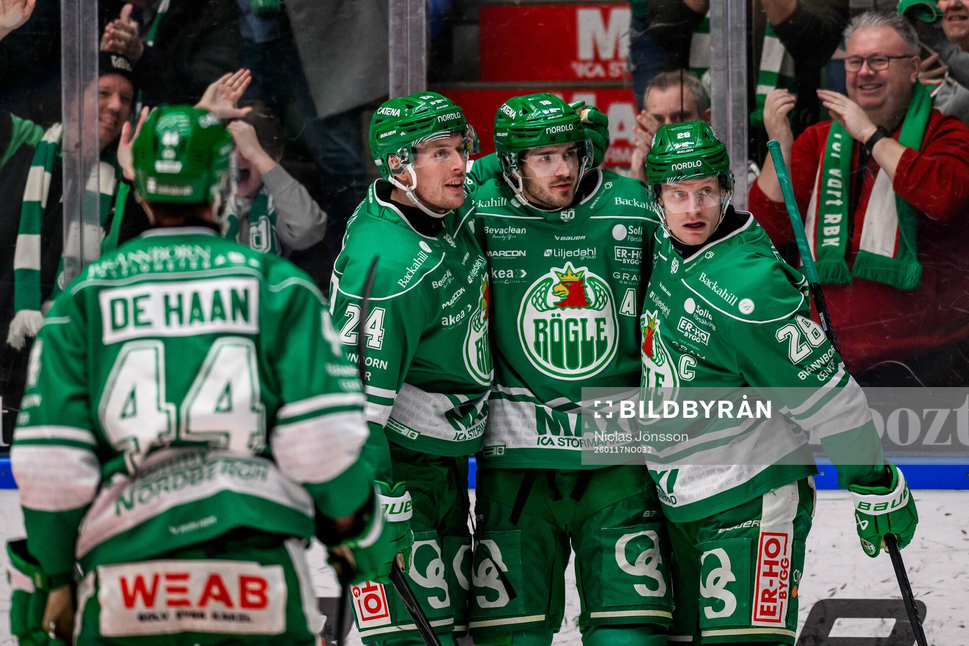 Rögles Mattias Göransson, Dennis Everberg och Anton