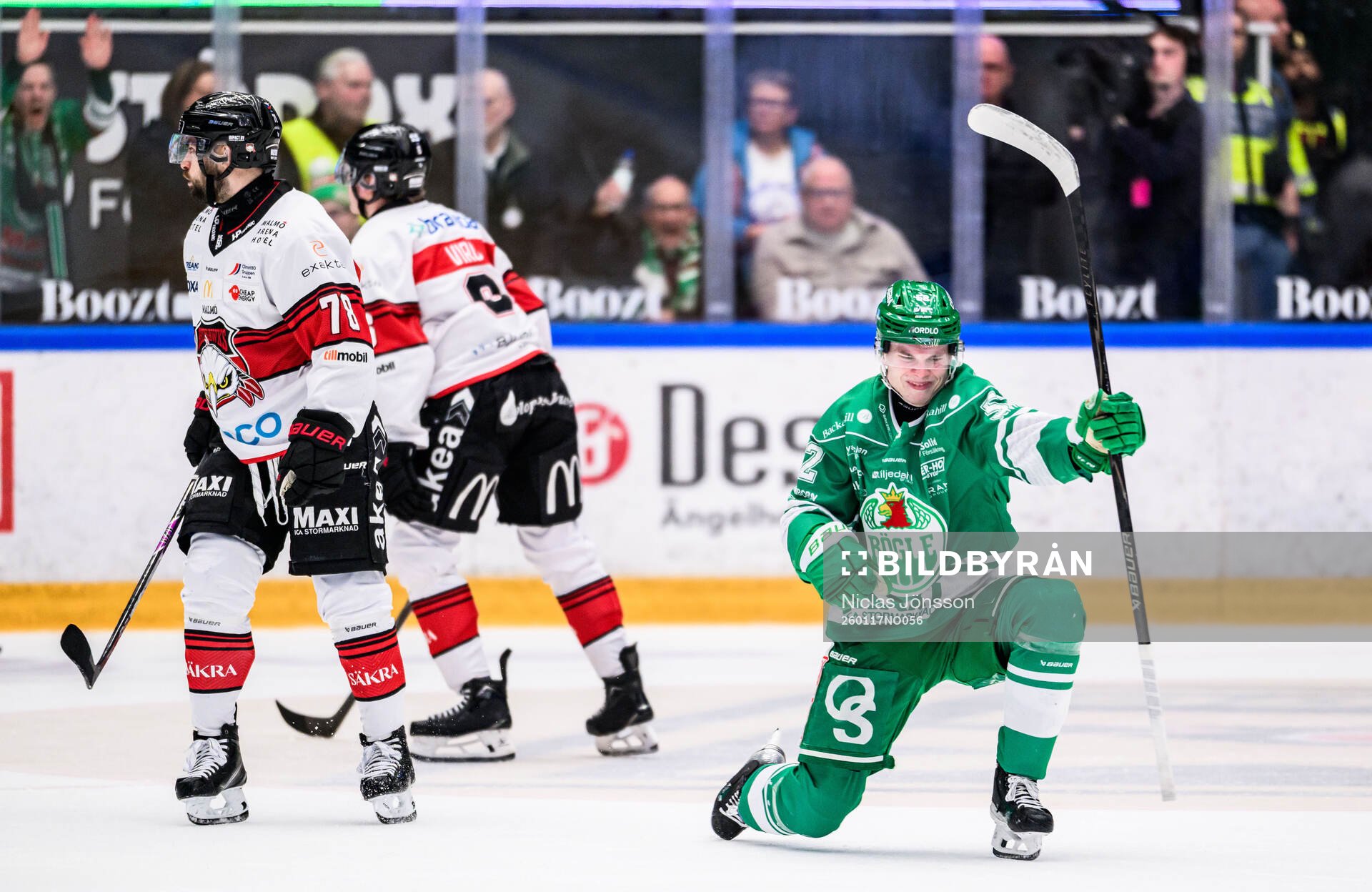Rögles Felix Nilsson jublar