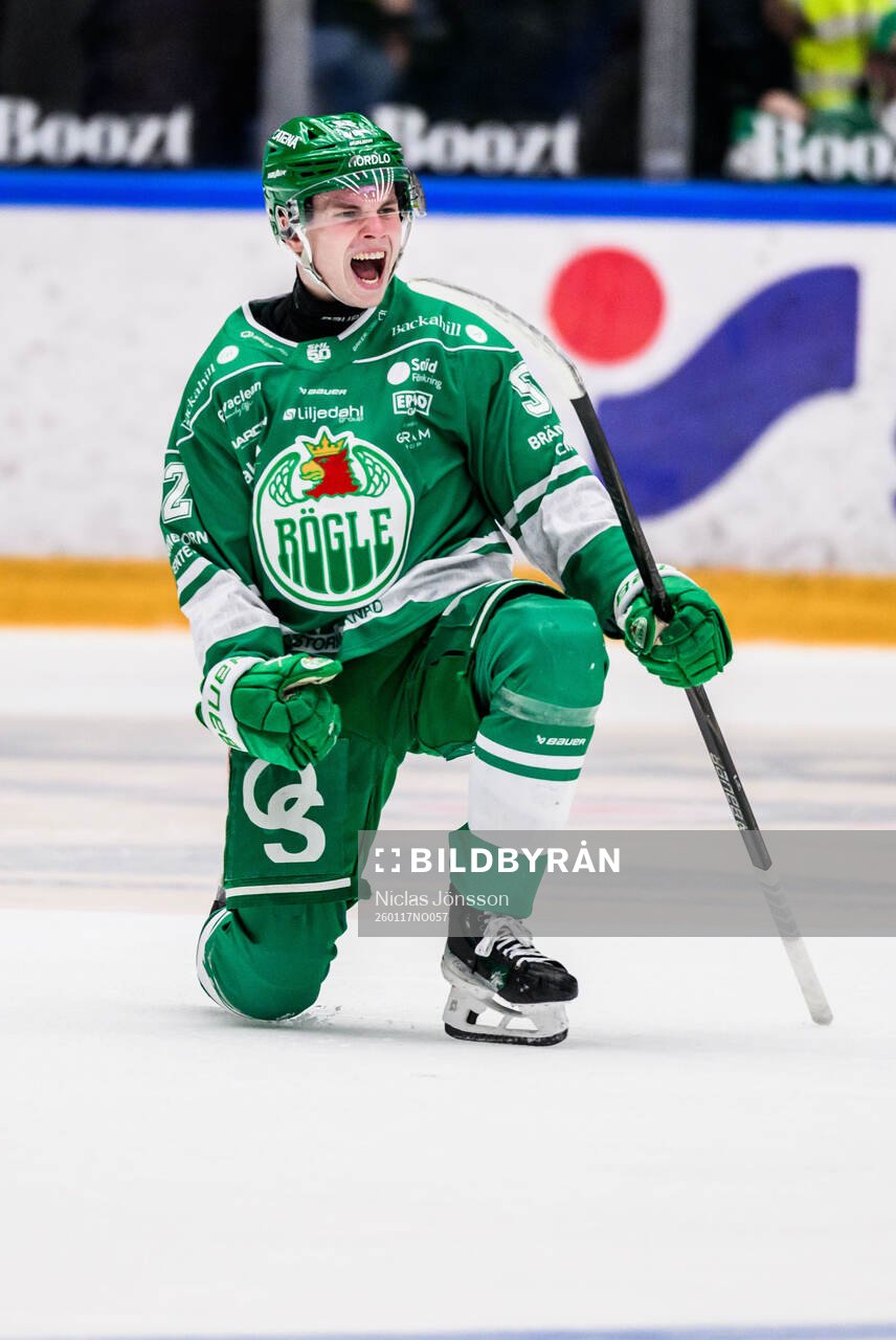Rögles Felix Nilsson jublar